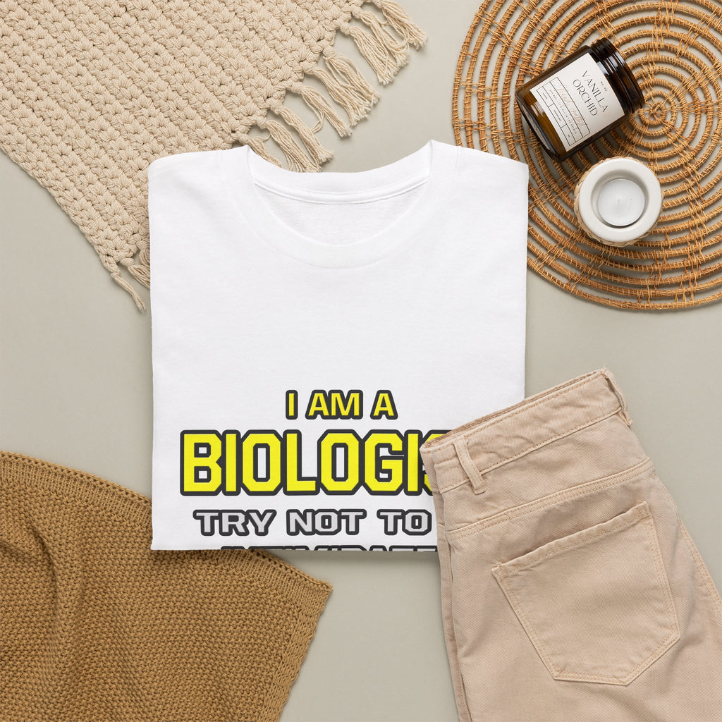 Biologist...Superior Intelligence - Unisex Heavy Cotton Tee