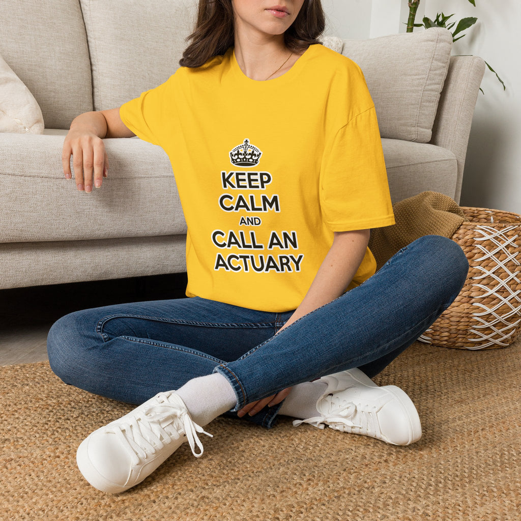 Keep Calm and Call an Actuary - Unisex Softstyle T-Shirt