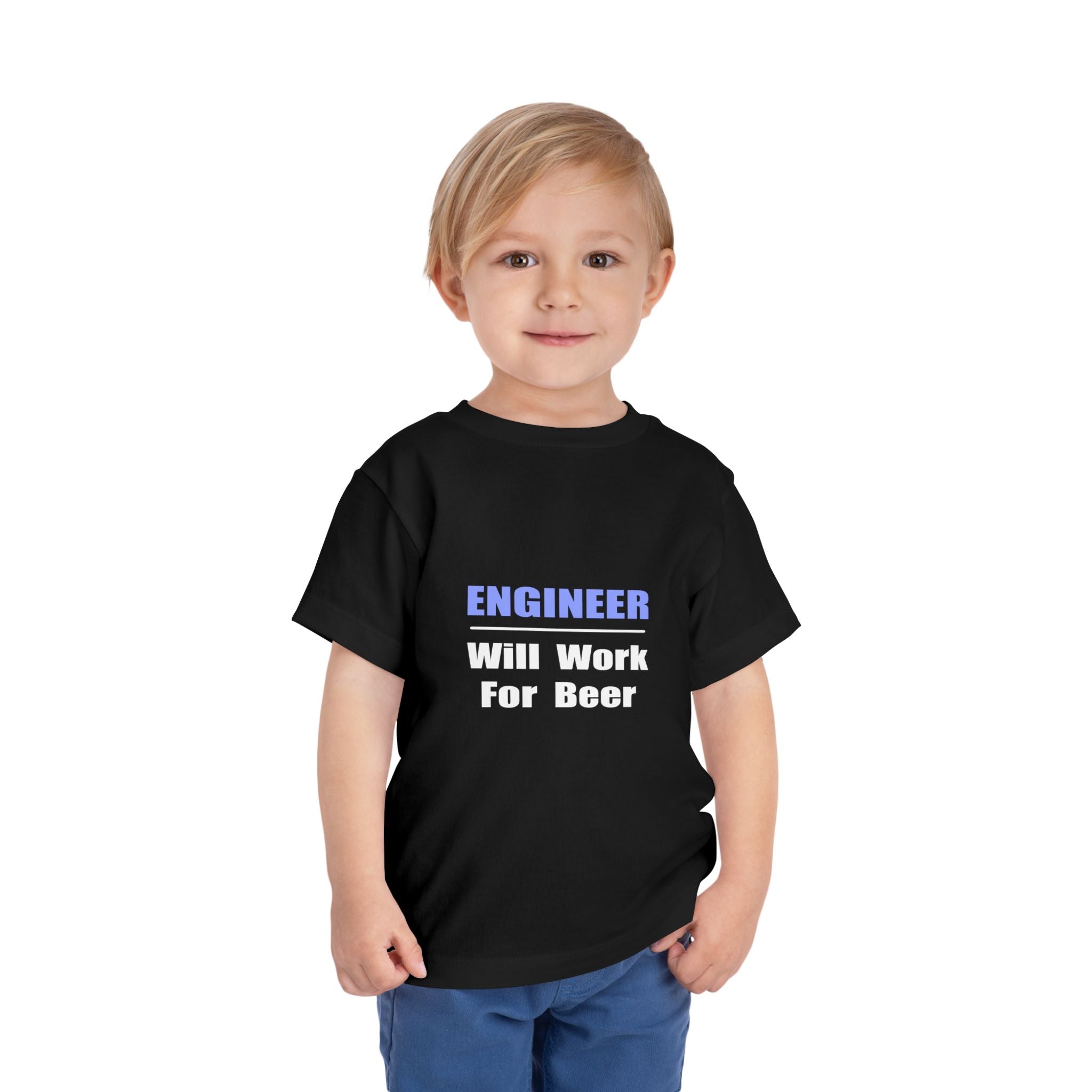 Engineer...Will Work For Beer - Toddler Short Sleeve Tee