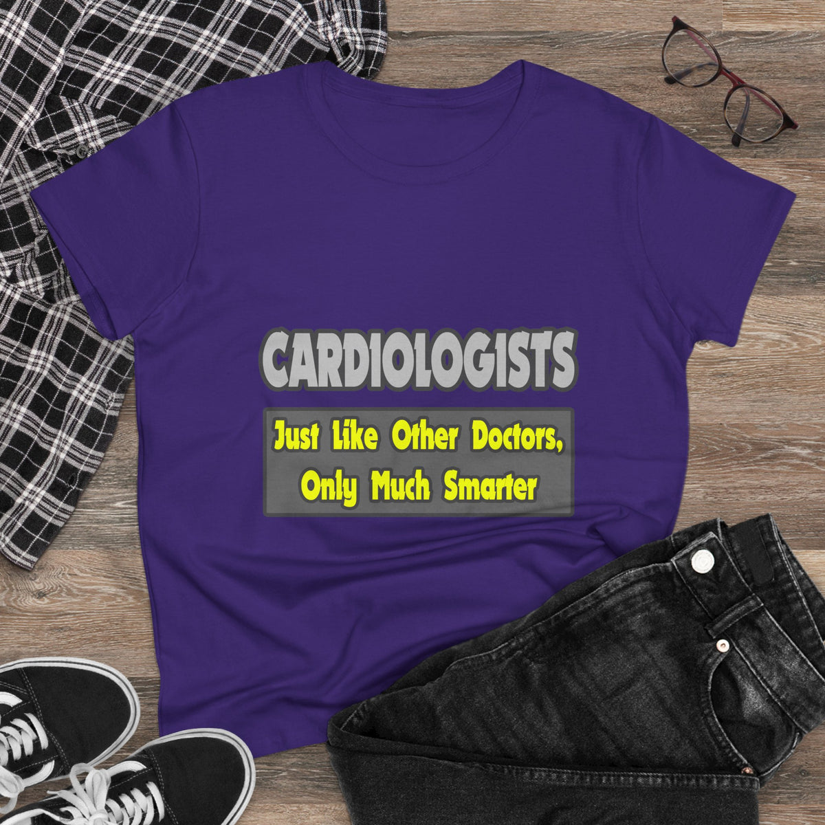 Cardiologists...Smarter - Women's Midweight Cotton Tee