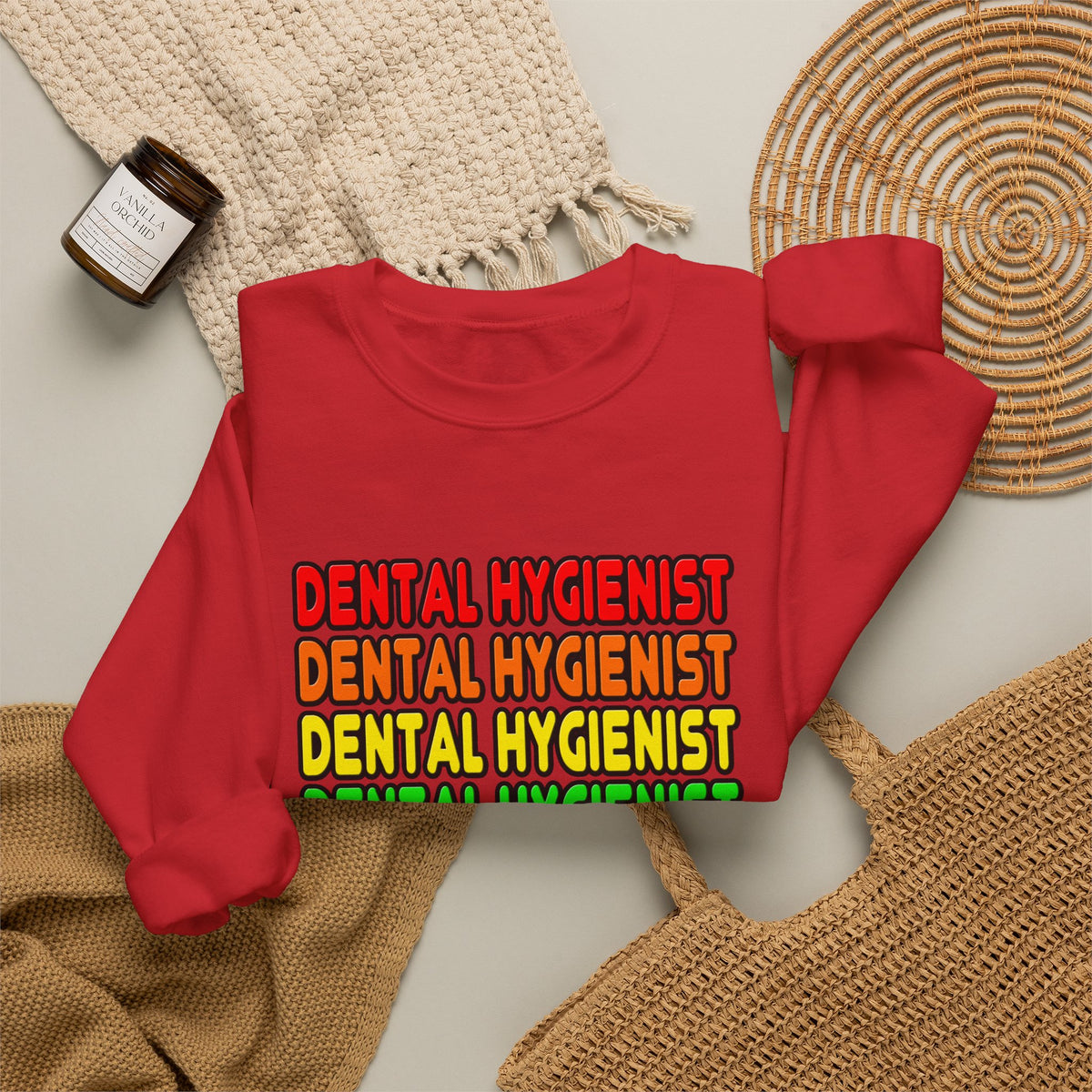 Rainbow Dental Hygienist - Unisex Heavy Blend™ Crewneck Sweatshirt