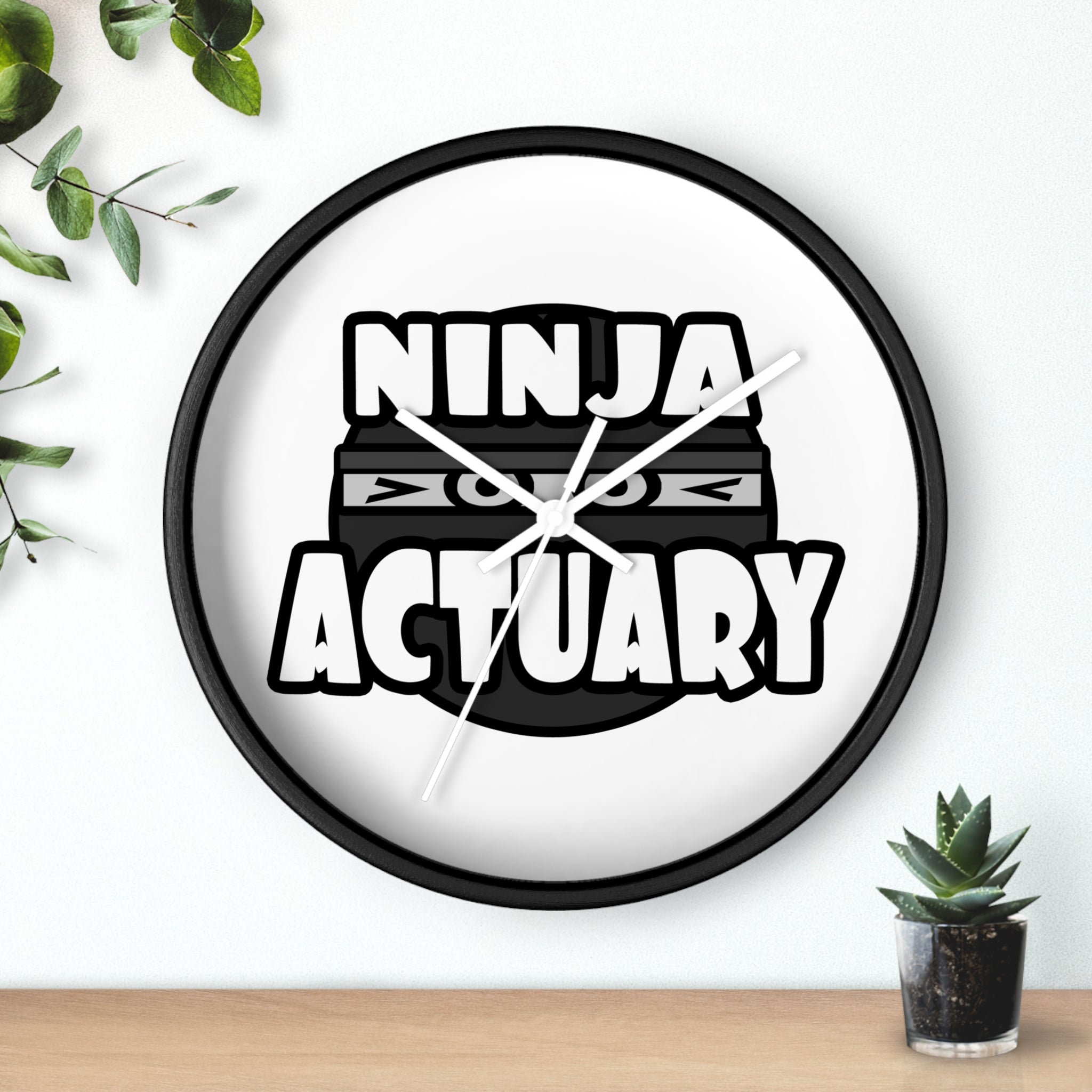 Ninja Actuary - Wall Clock