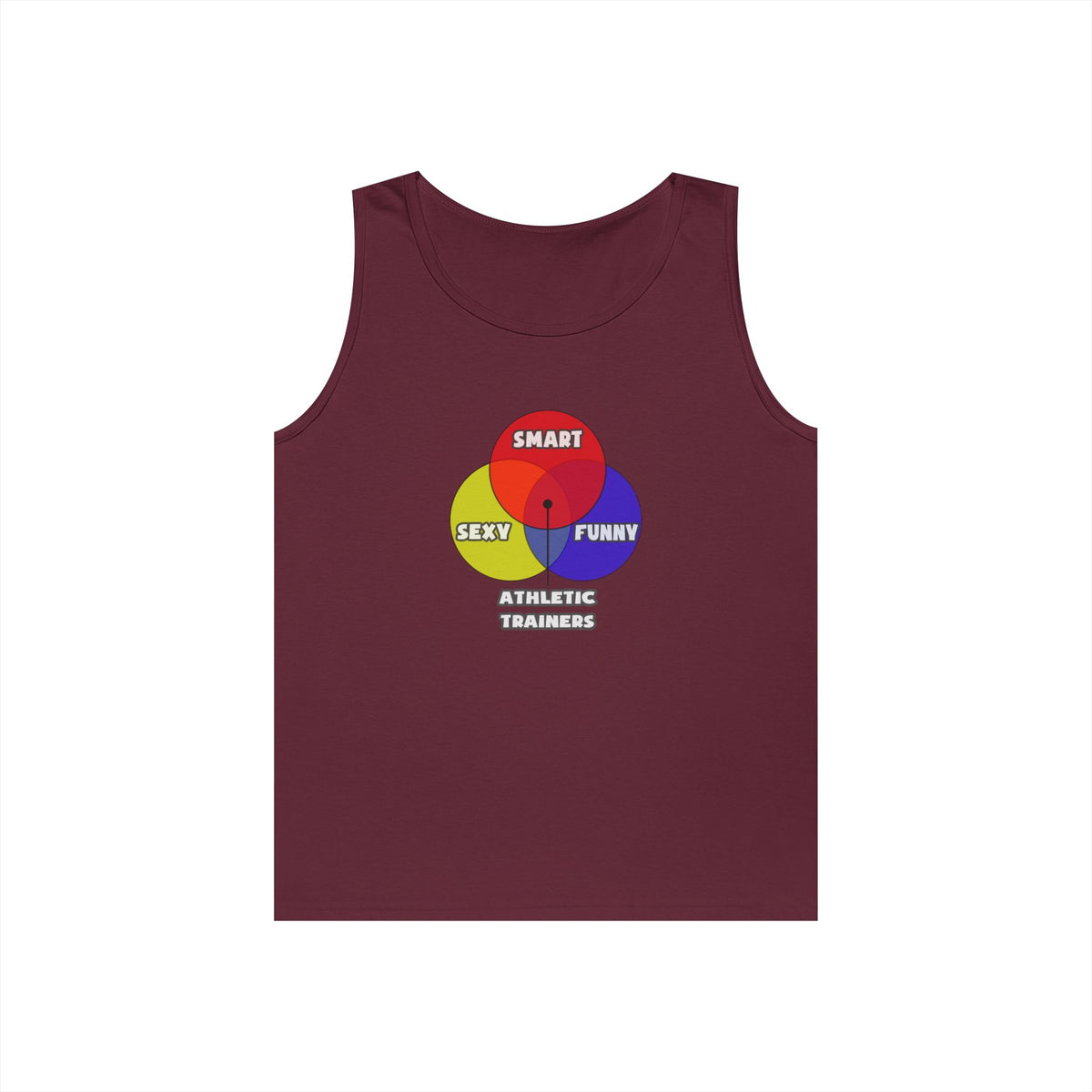Venn Diagram .. Athletic Trainers - Unisex Heavy Cotton Tank Top
