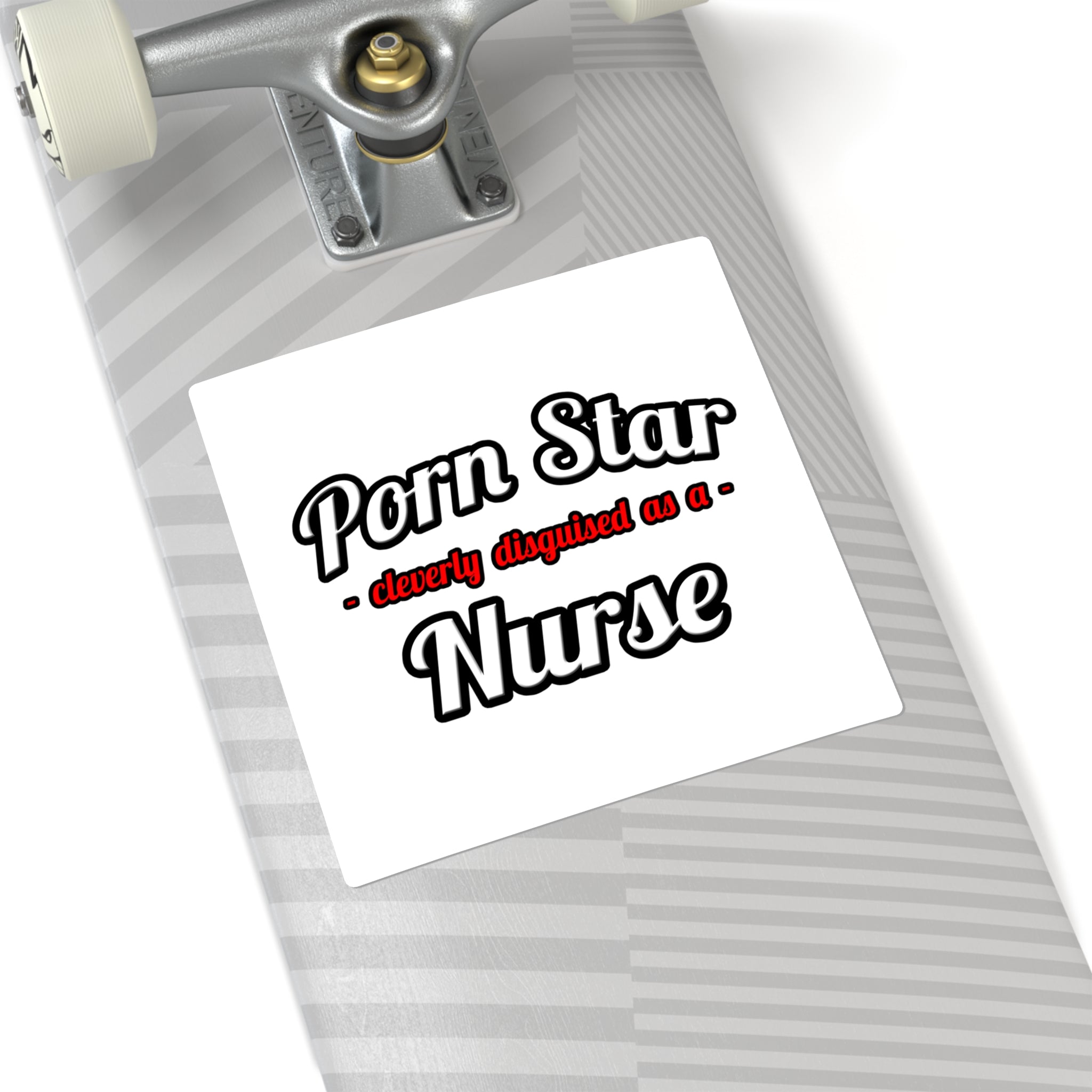 Porn Star...Nurse - Square Stickers