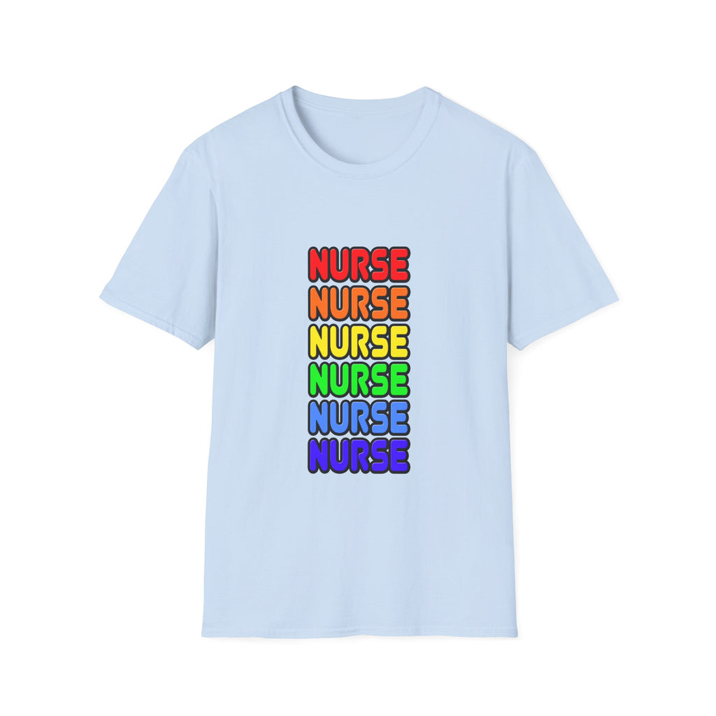 Rainbow Nurse - Unisex Softstyle T-Shirt