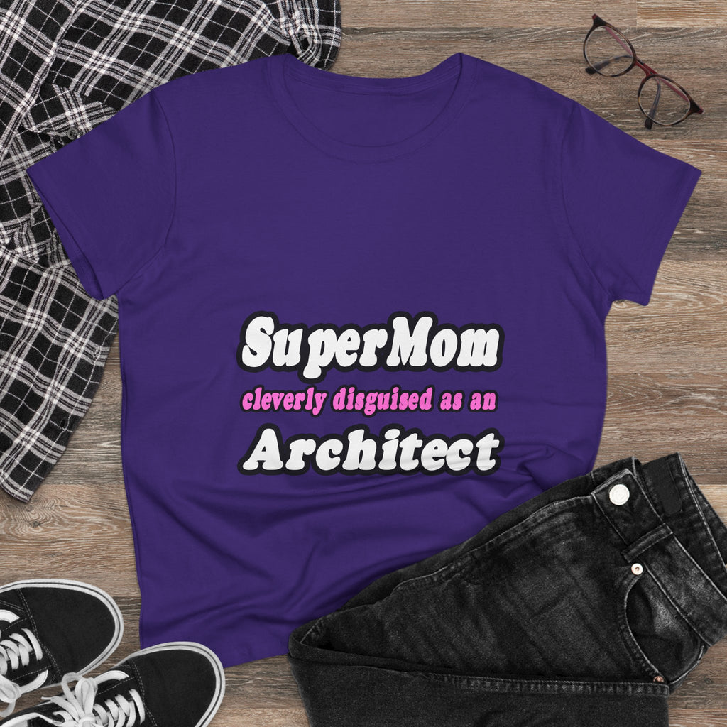 SuperMom...Architect - Women's Midweight Cotton Tee