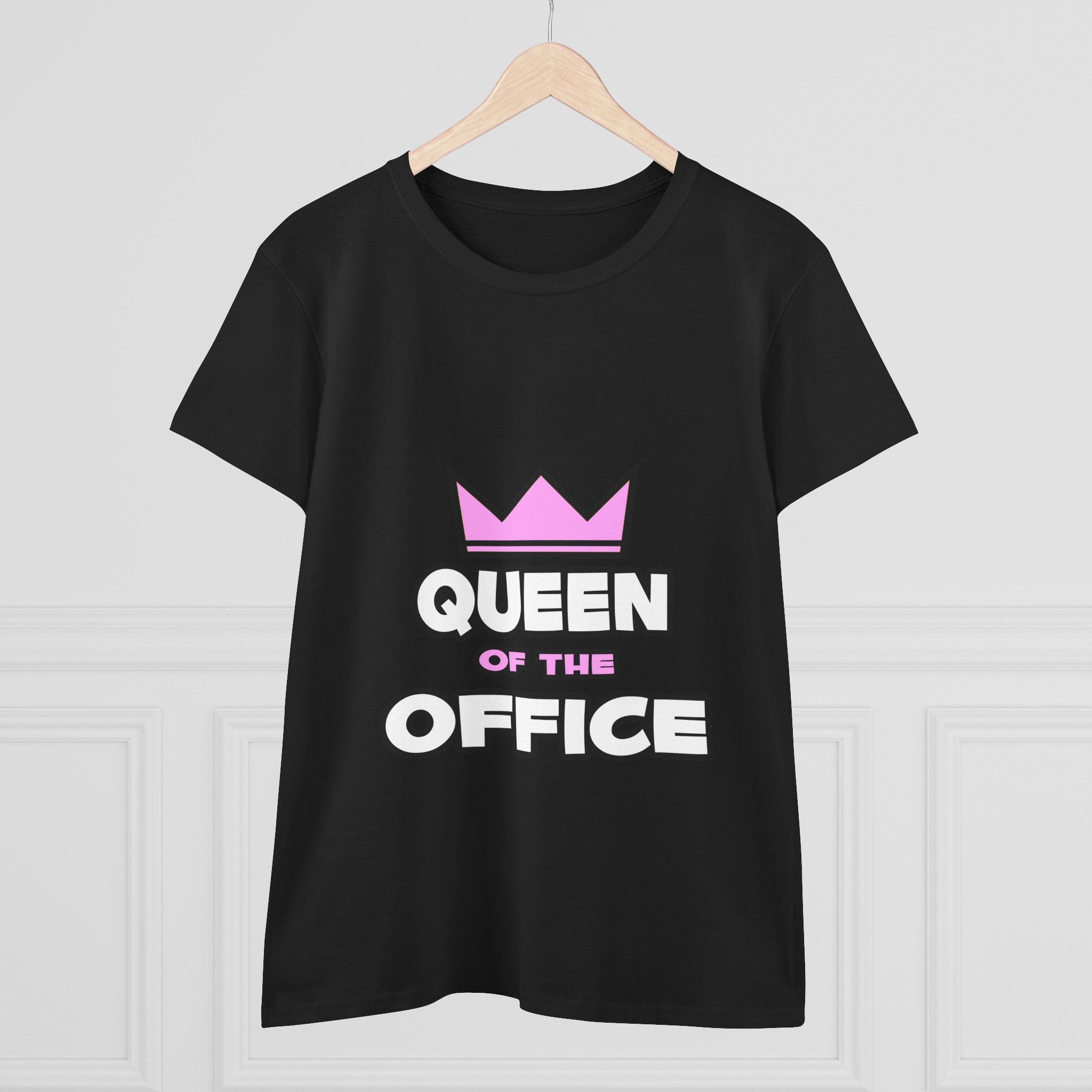 Queen of the Office - Women's Midweight Cotton Tee