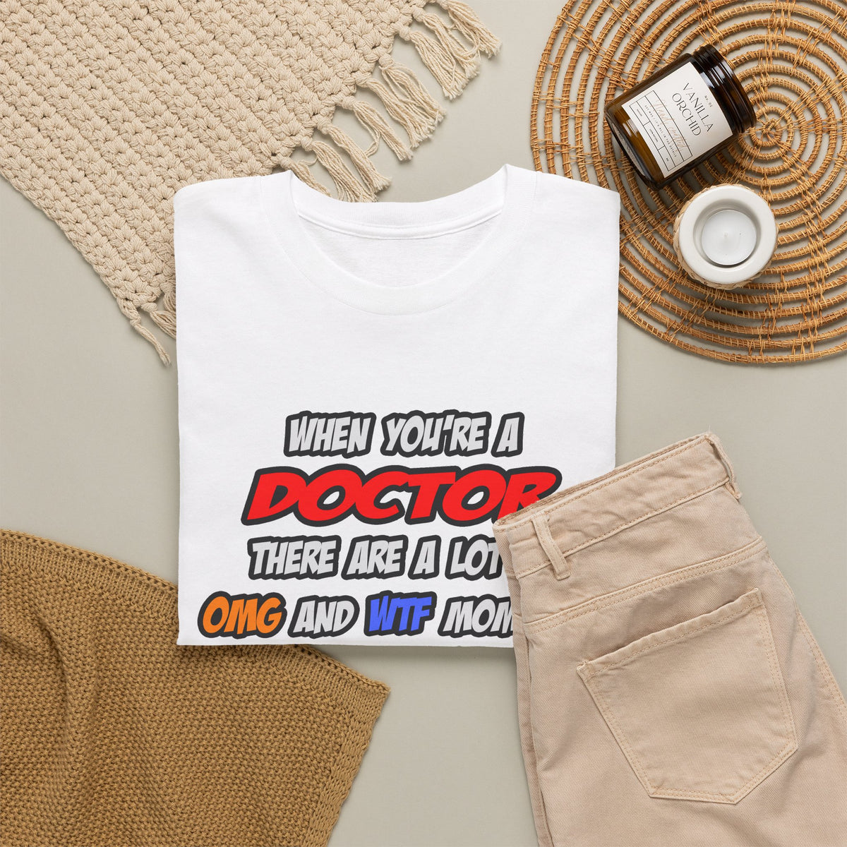 Doctor .. OMG WTF LOL - Unisex Heavy Cotton Tee
