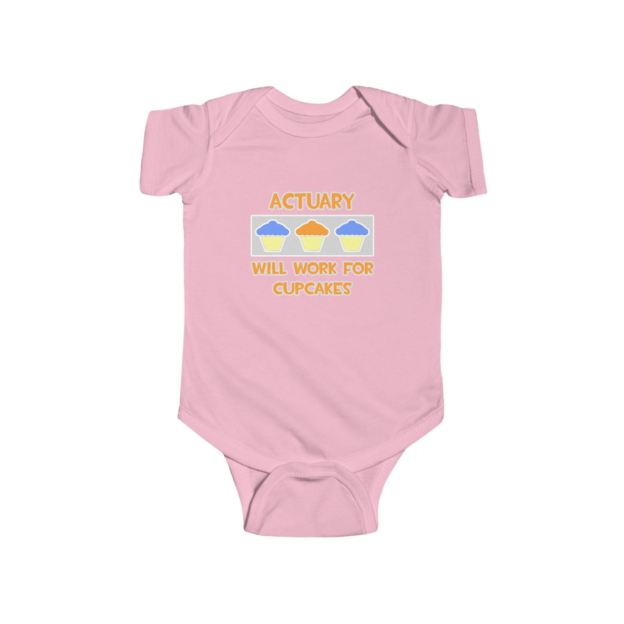 Actuary ... Will Work For Cupcakes - Infant Fine Jersey Bodysuit