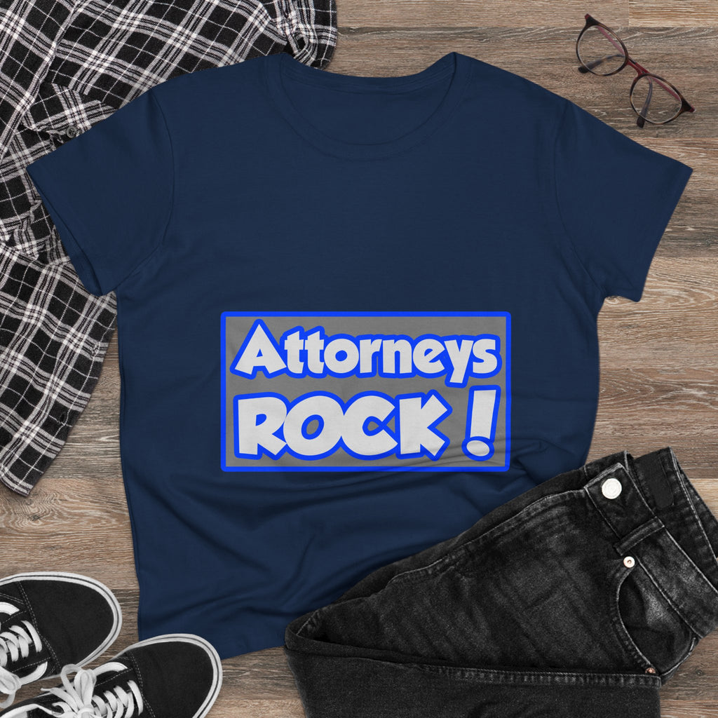 Attorneys Rock! - Women's Midweight Cotton Tee