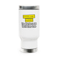 Oncology Nurse...Hardest Job You'll Ever Love - Stainless Steel Travel Mug with Handle, 14oz