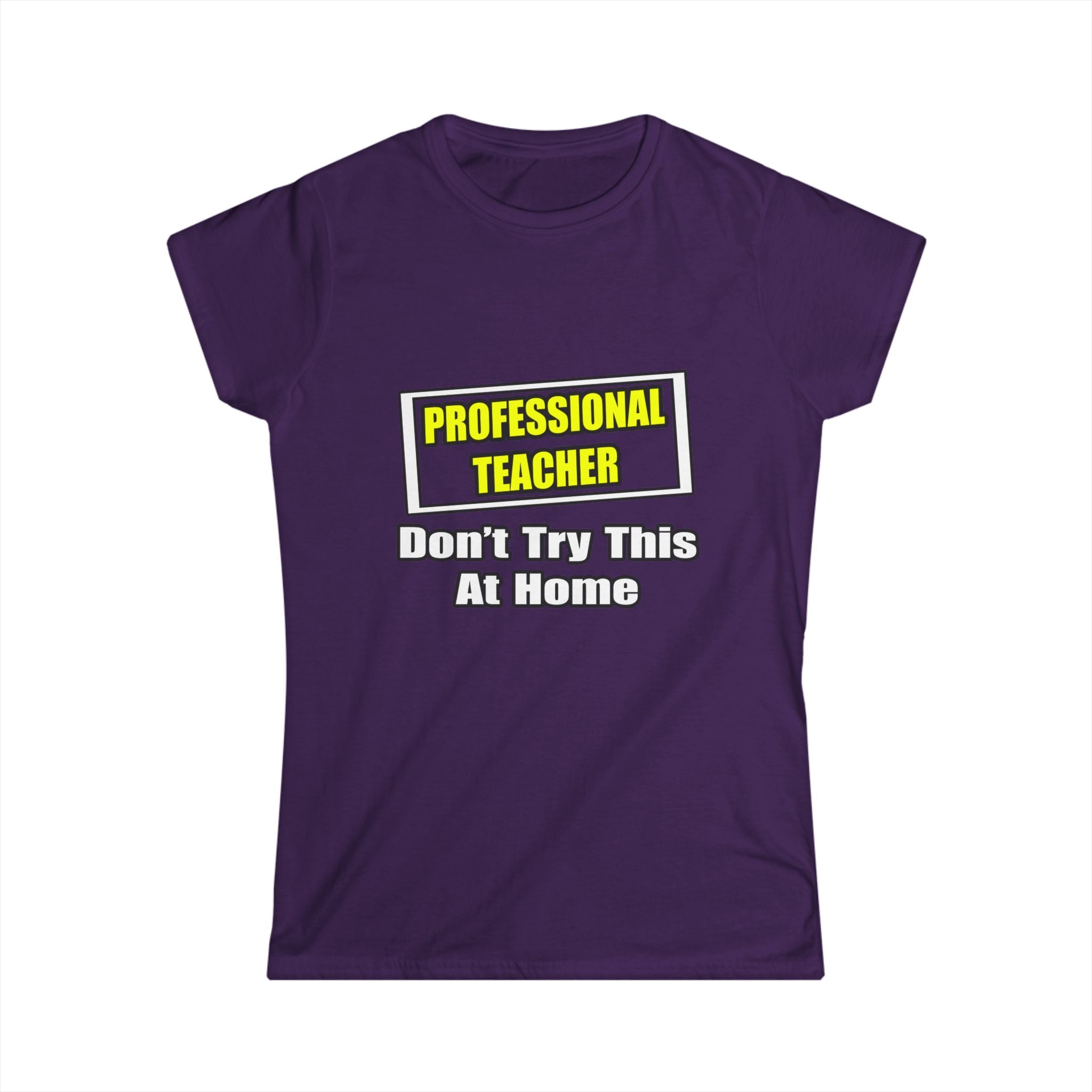 Professional Teacher...Don't Try This At Home - Women's Softstyle Tee