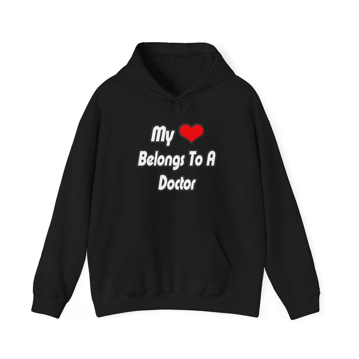 My Heart Belongs To A Doctor - Unisex Heavy Blend™ Hooded Sweatshirt