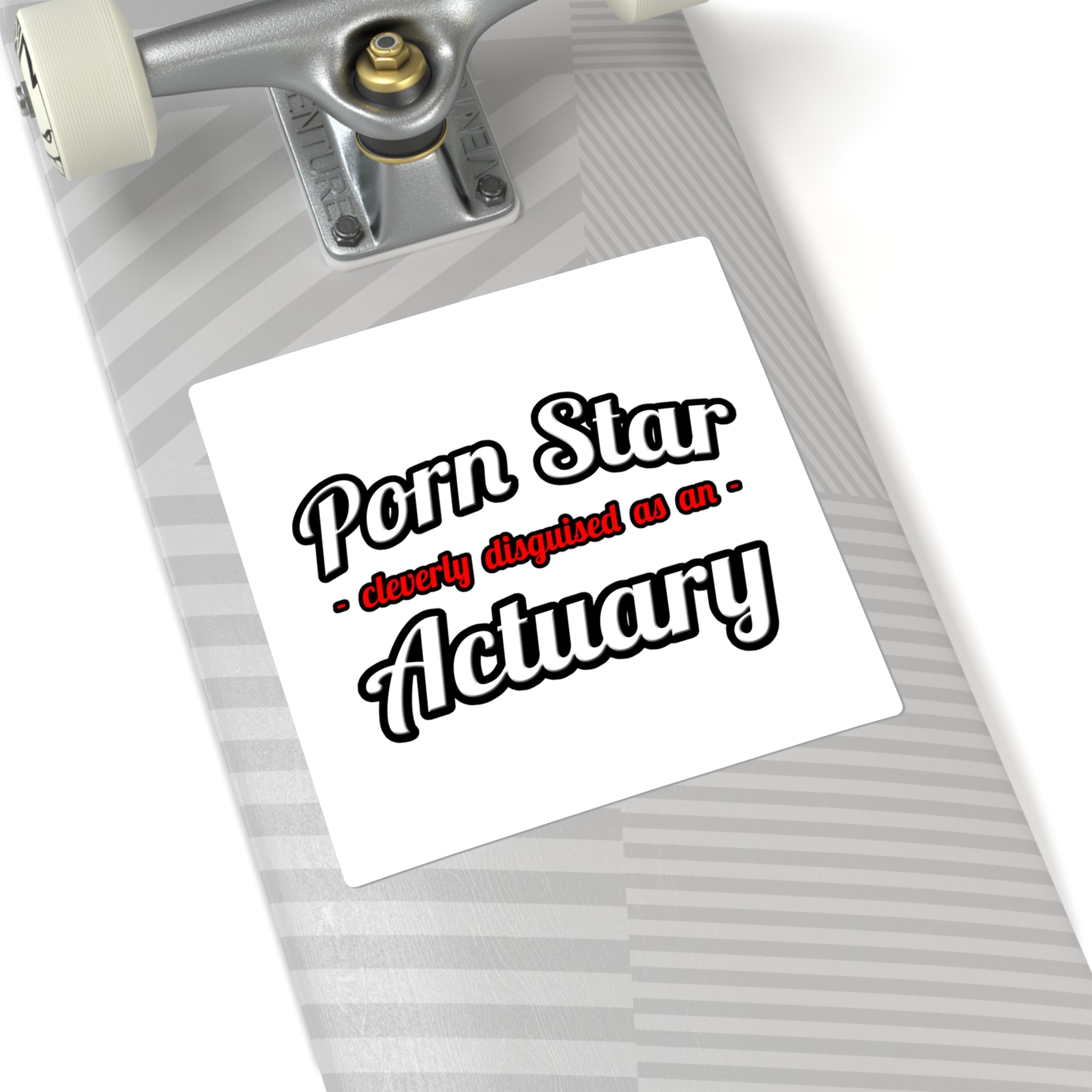 Porn Star ... Actuary - Square Stickers