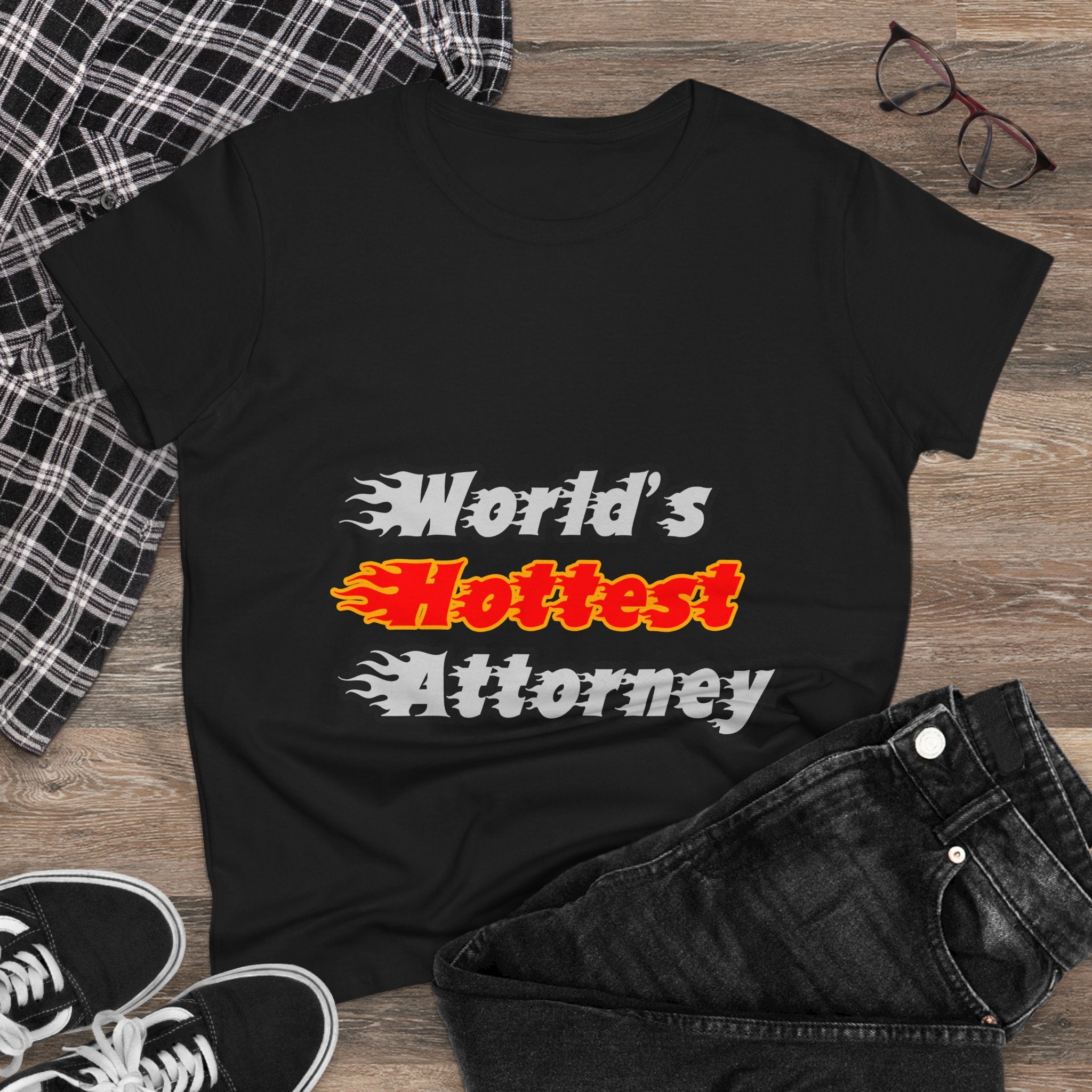 World's Hottest Attorney - Women's Midweight Cotton Tee