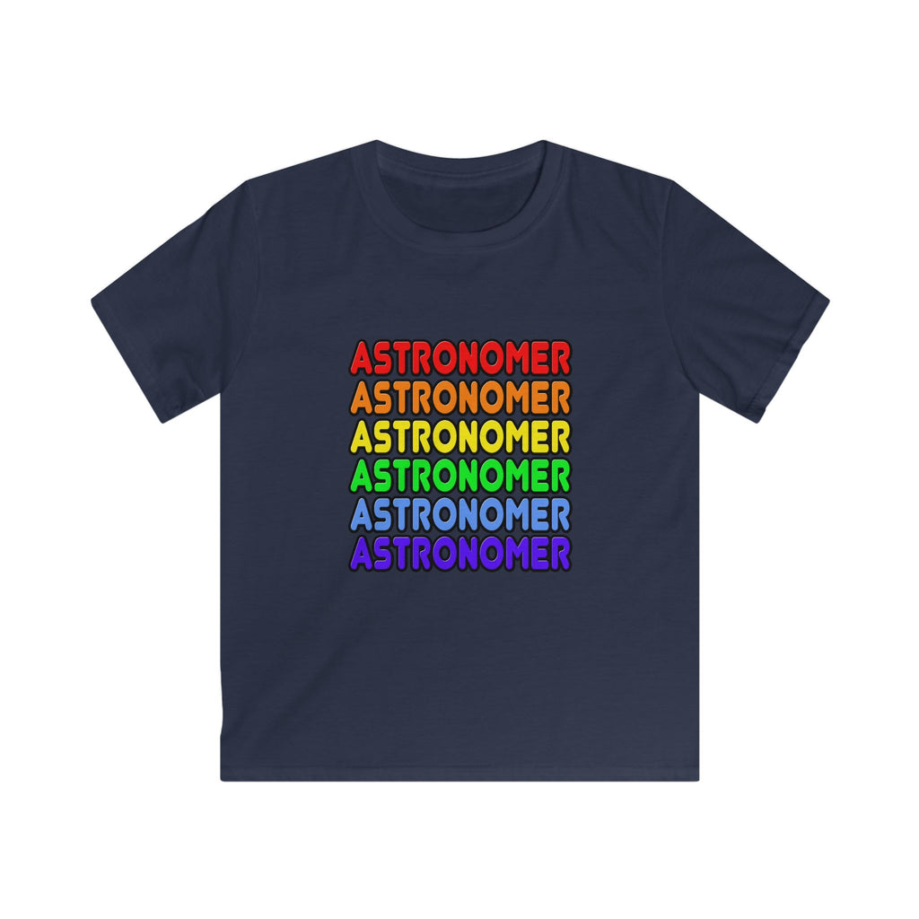 Rainbow Astronomer - Kids Softstyle Tee