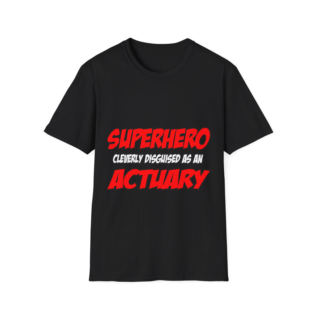 Superhero...Actuary - Unisex Softstyle T-Shirt