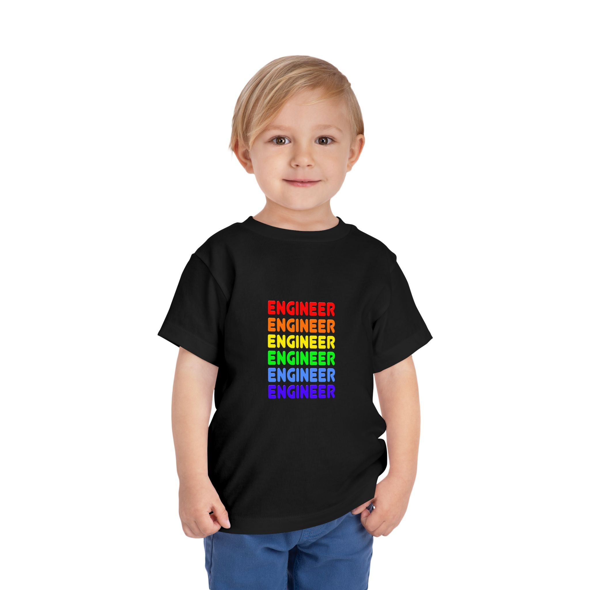 Rainbow Engineer - Toddler Short Sleeve Tee