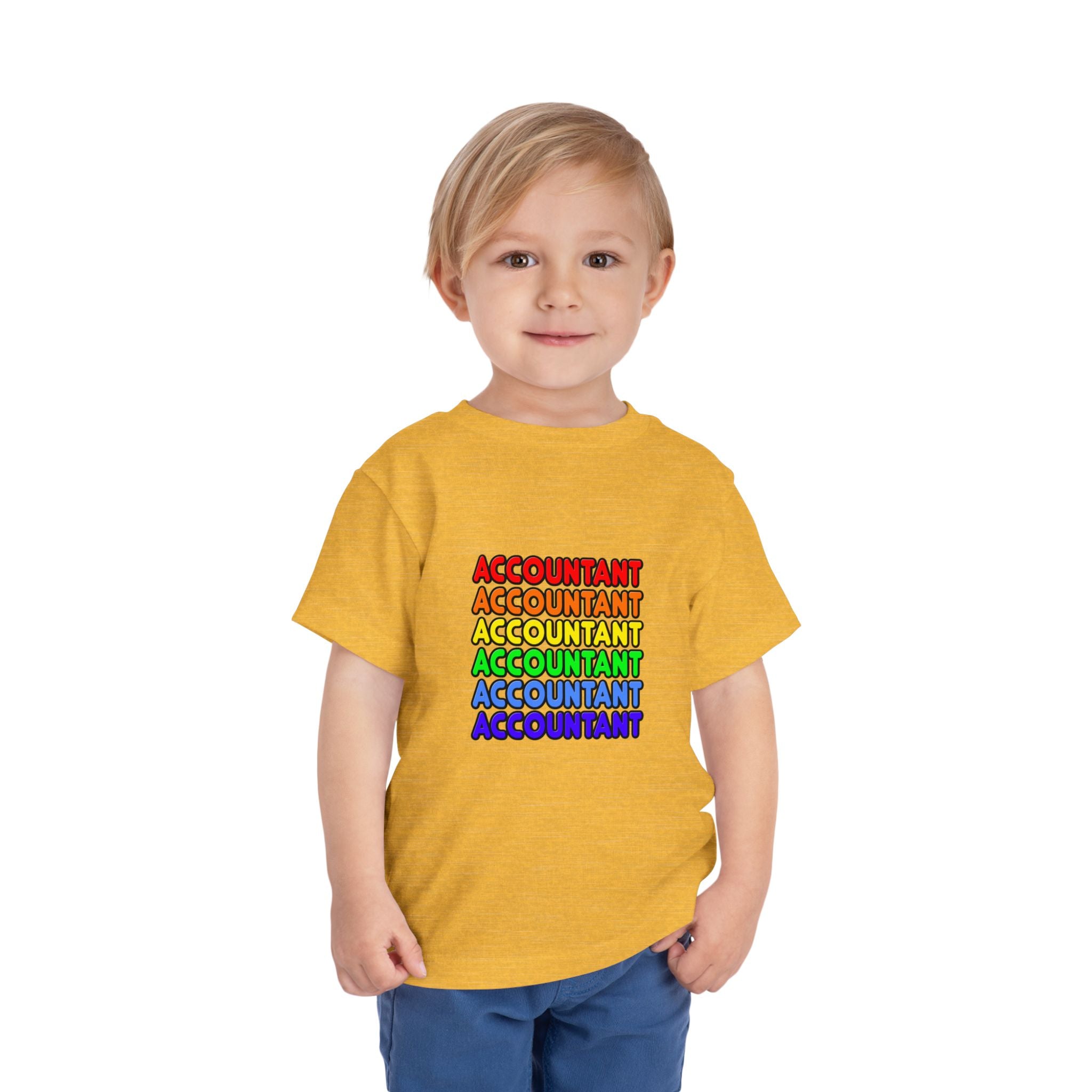 Rainbow Accountant - Toddler Short Sleeve Tee