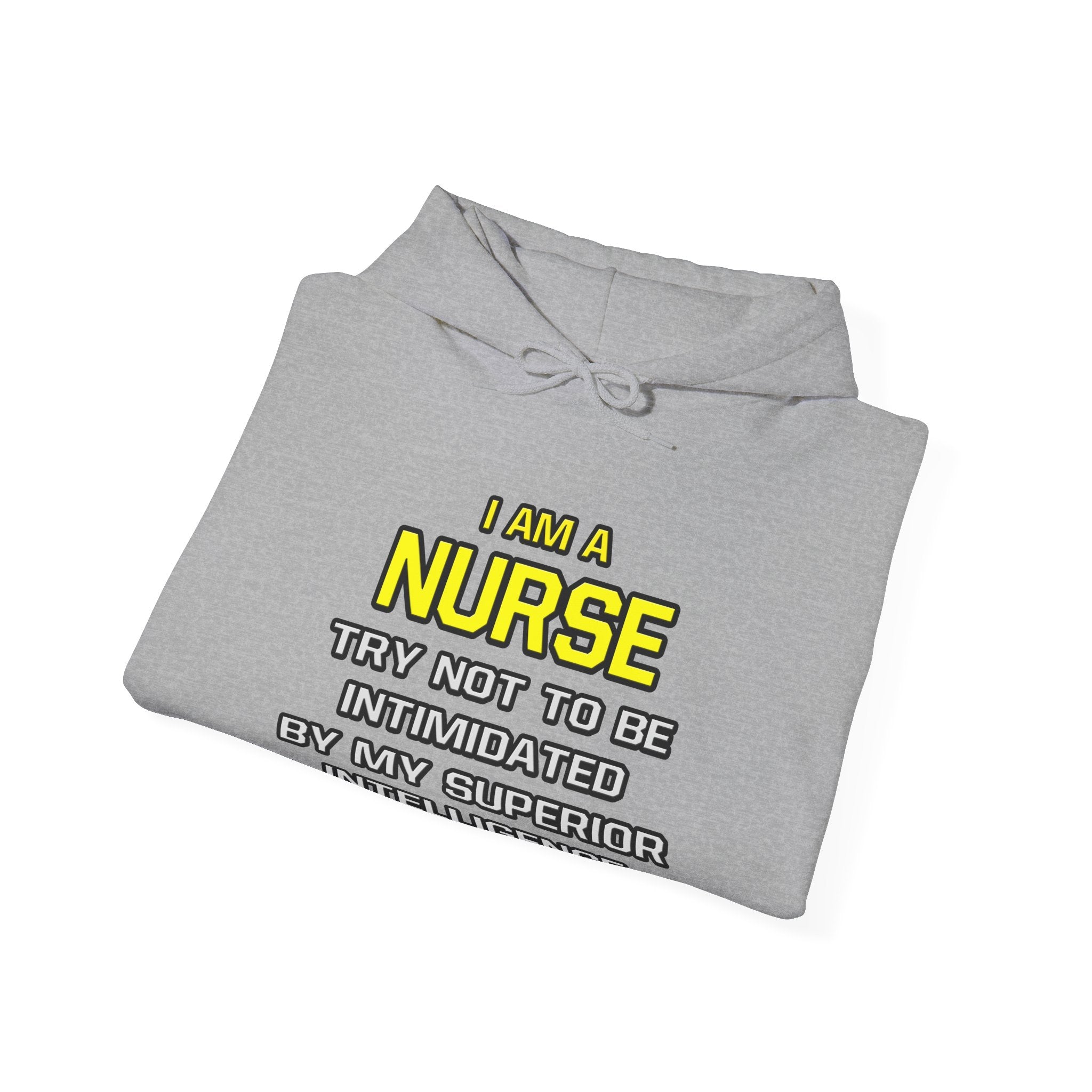 Nurse...Superior Intelligence - Unisex Heavy Blend™ Hooded Sweatshirt