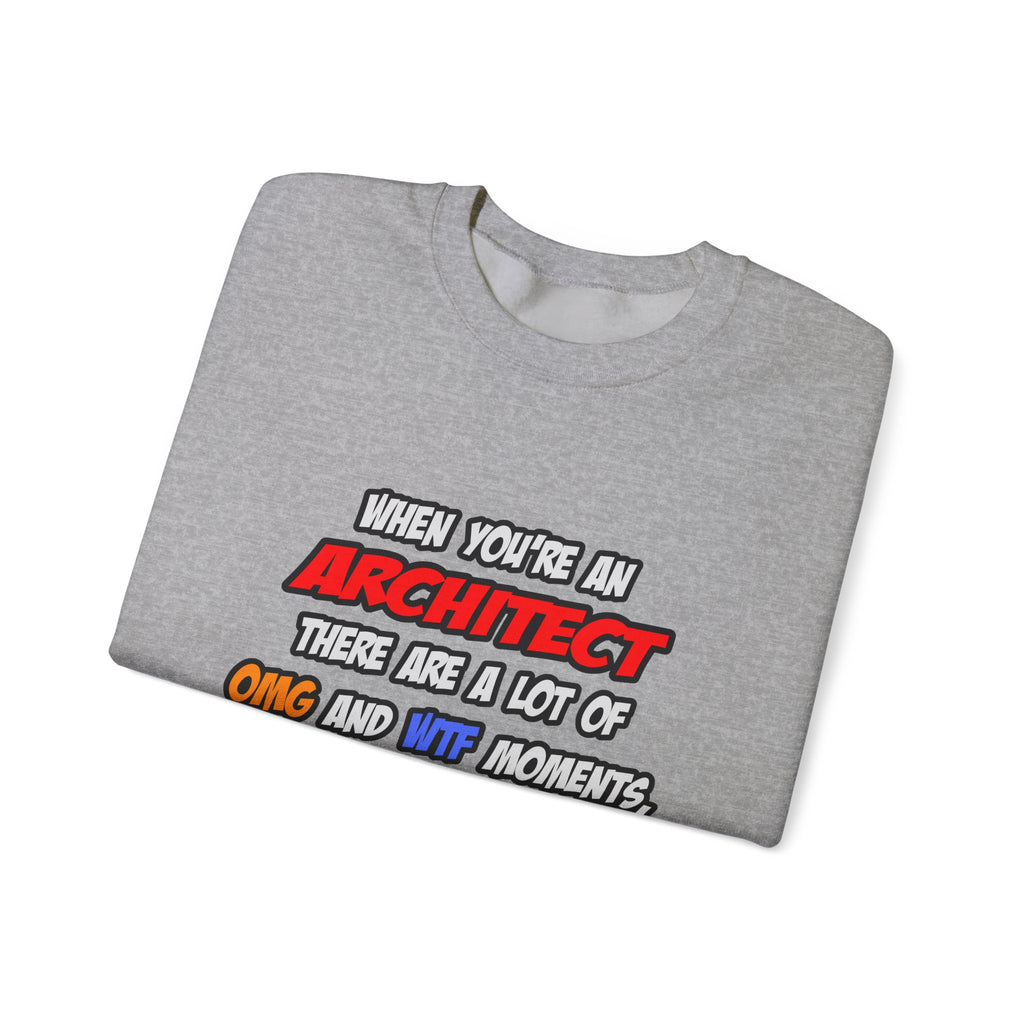Architect .. OMG WTF LOL - Unisex Heavy Blend™ Crewneck Sweatshirt
