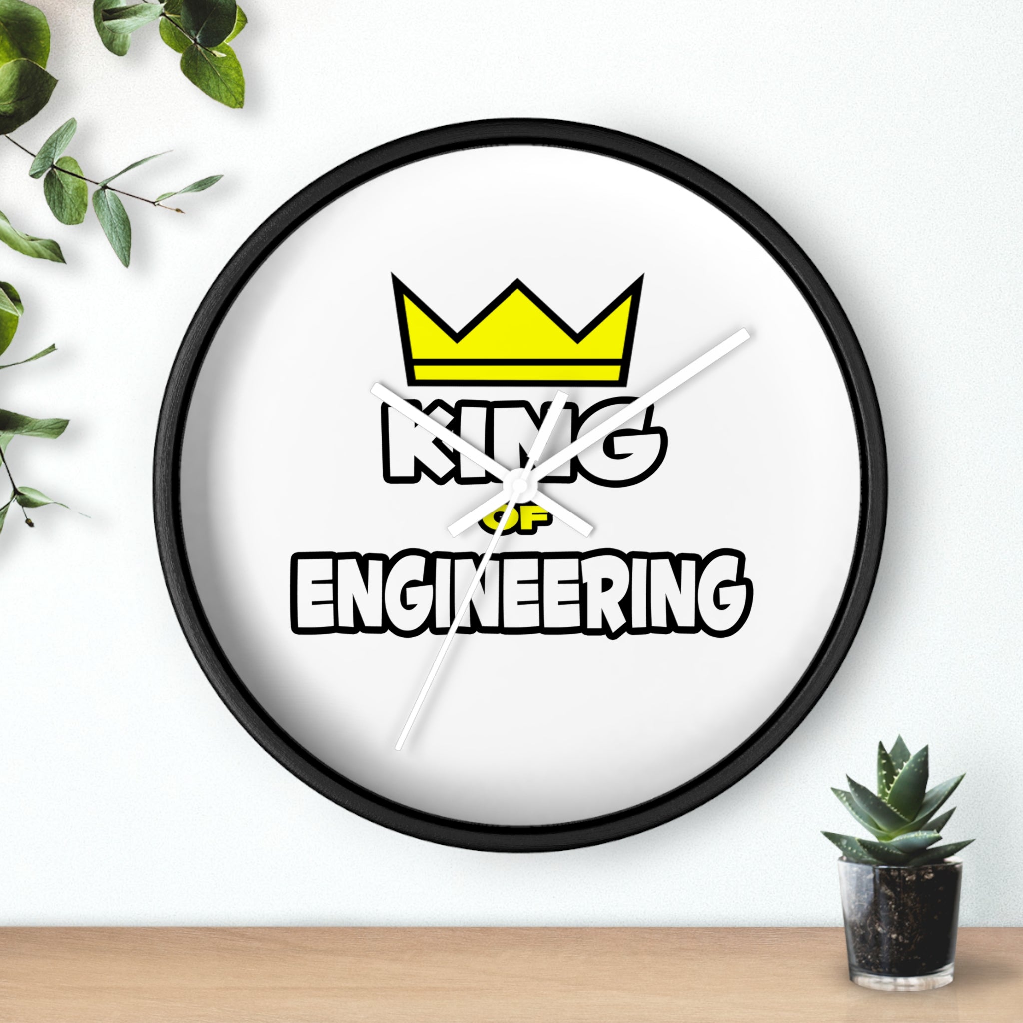 King of Engineering - Wall Clock