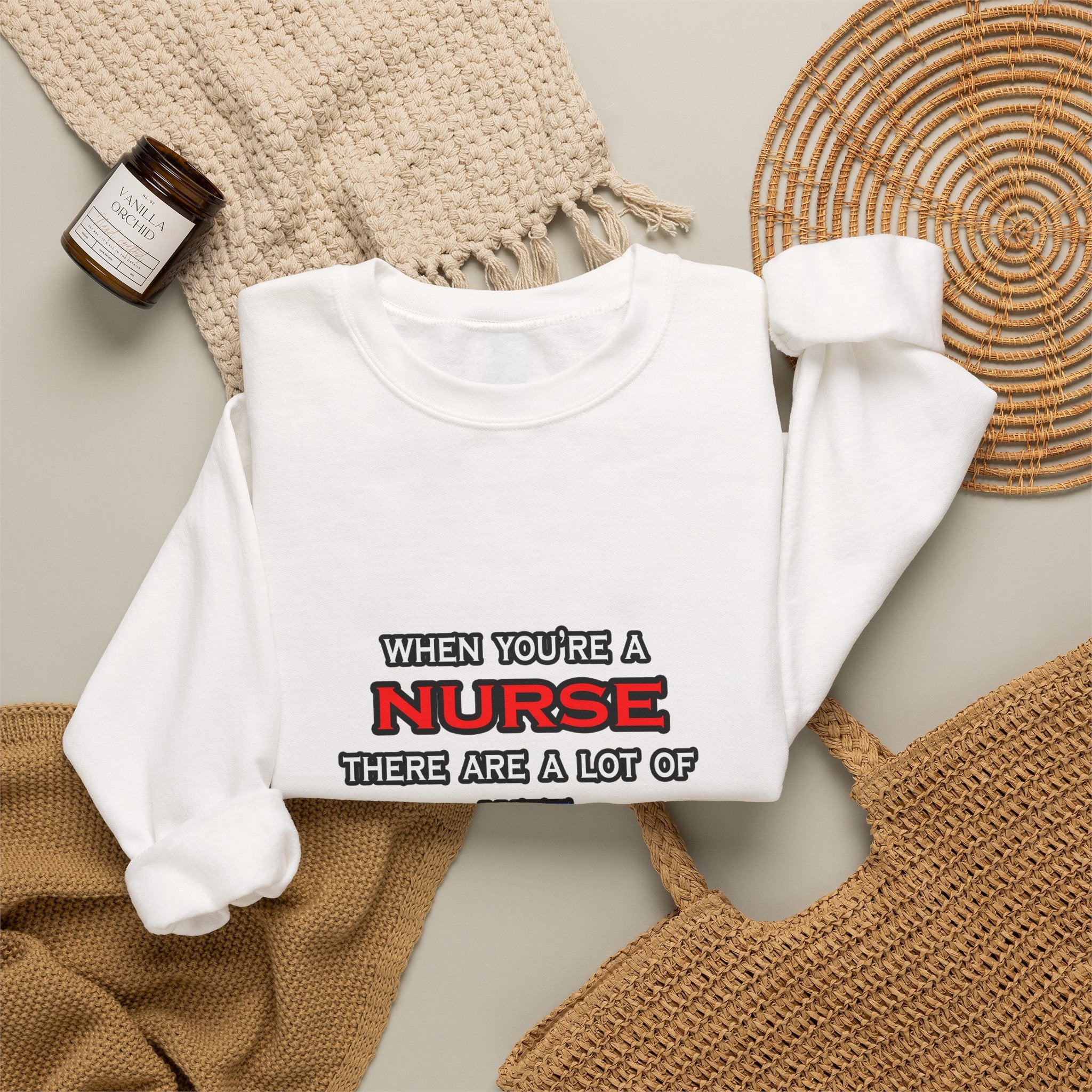 Nurse ... OMG WTF LOL - Unisex Heavy Blend™ Crewneck Sweatshirt