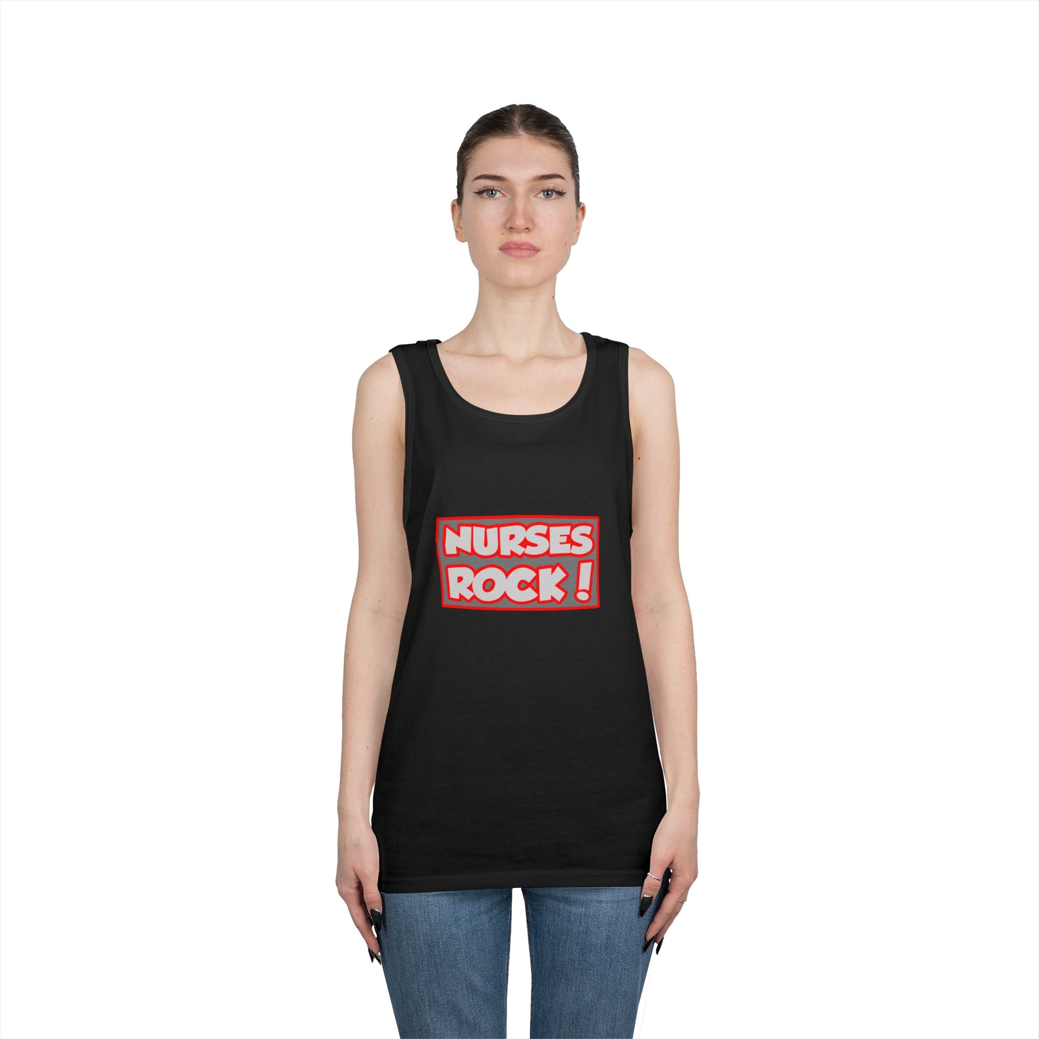 Nurses Rock! - Unisex Heavy Cotton Tank Top