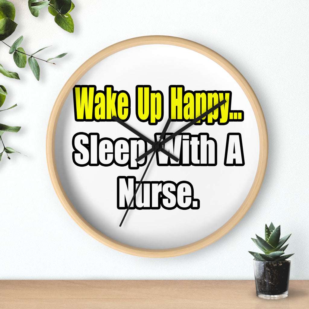Sleep With a Nurse - Wall Clock