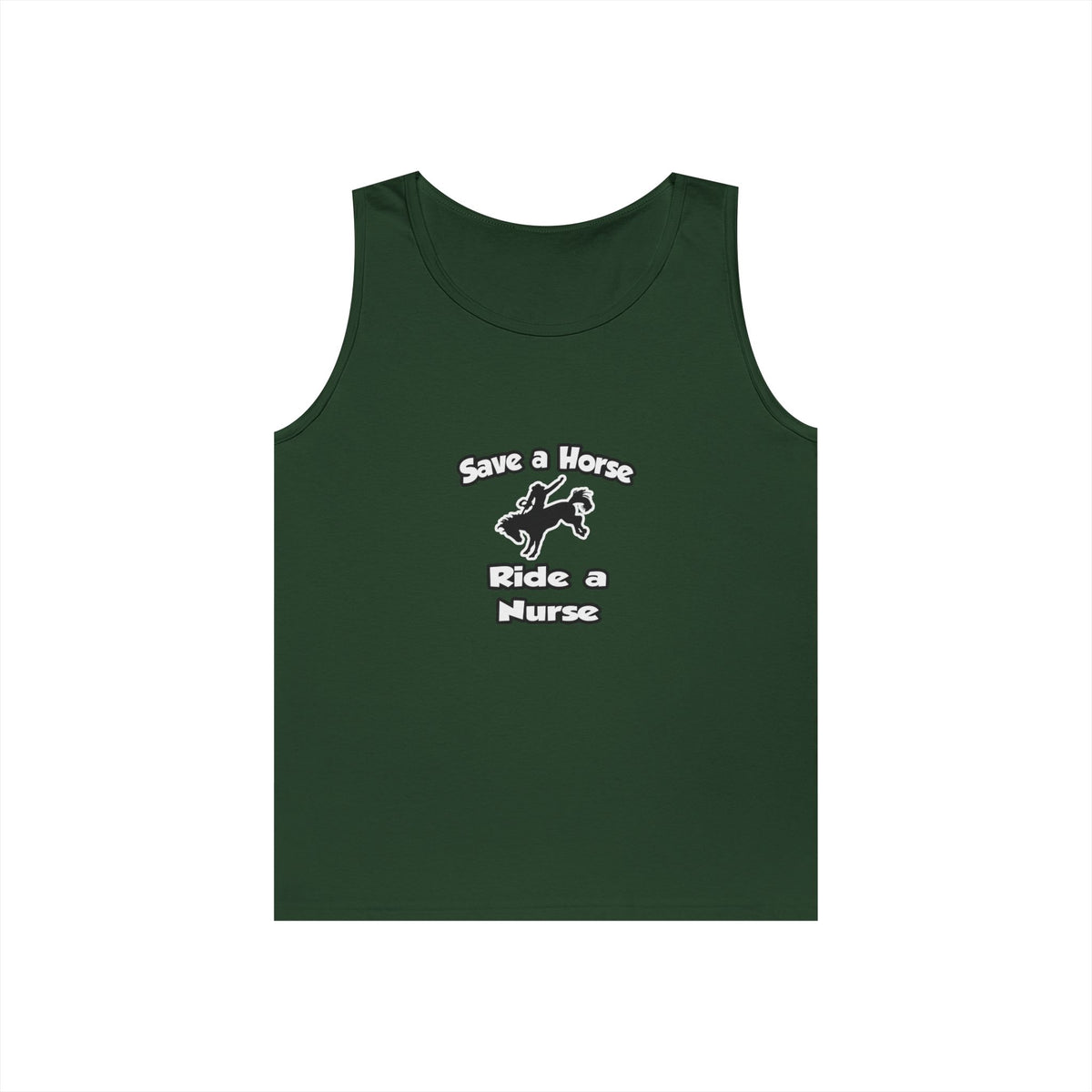 Save a Horse .. Ride a Nurse - Unisex Heavy Cotton Tank Top