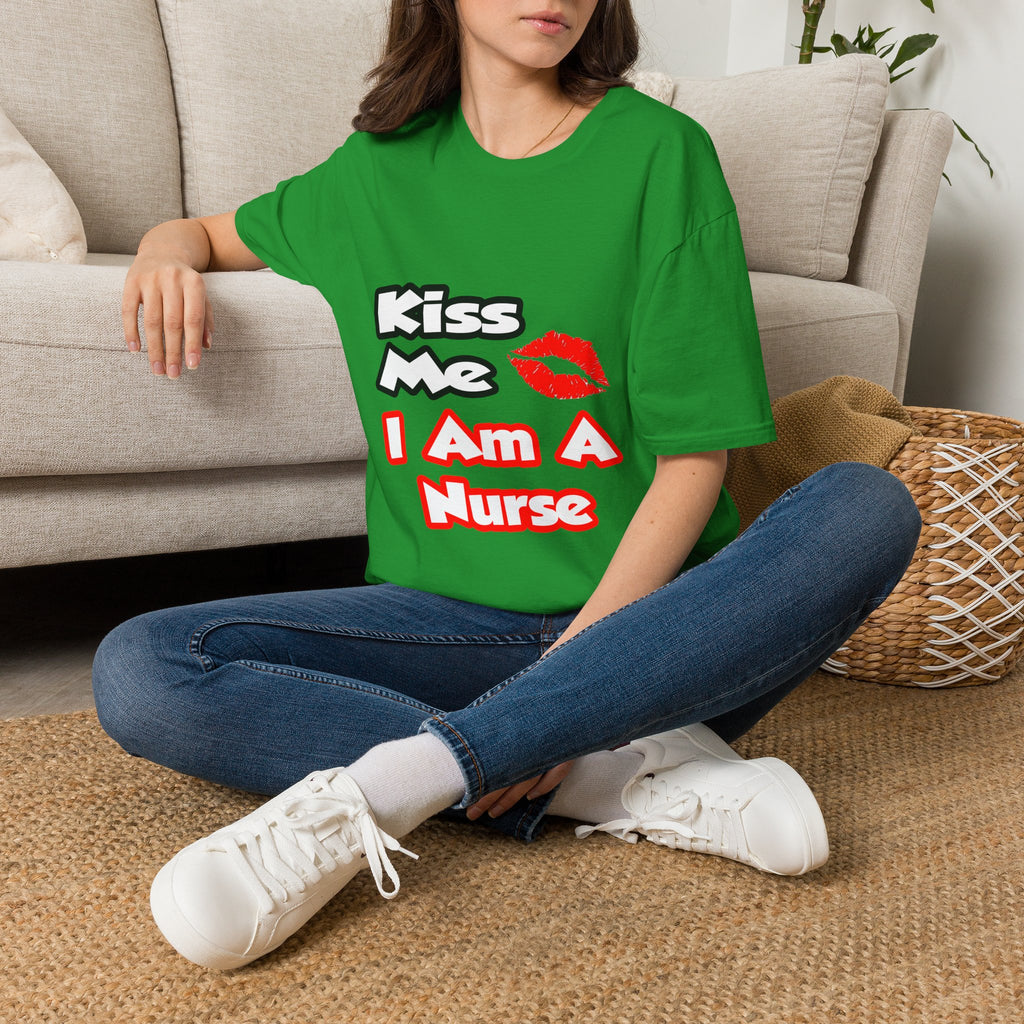 Kiss Me...I Am A Nurse - Unisex Softstyle T-Shirt