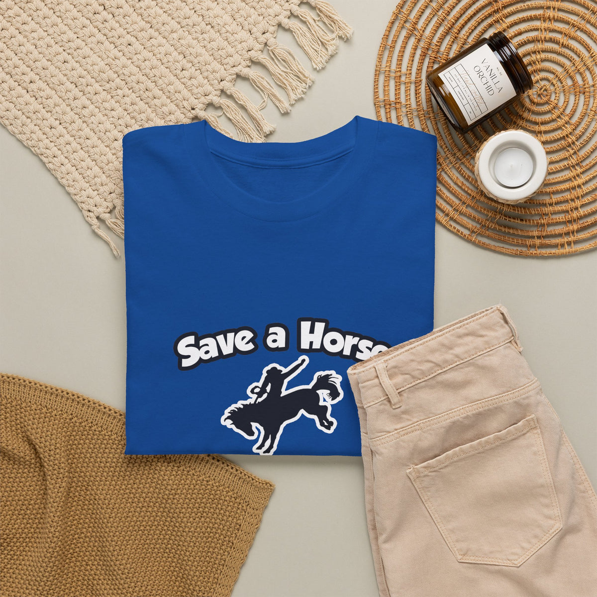 Save a Horse .. Ride a Doctor - Unisex Heavy Cotton Tee