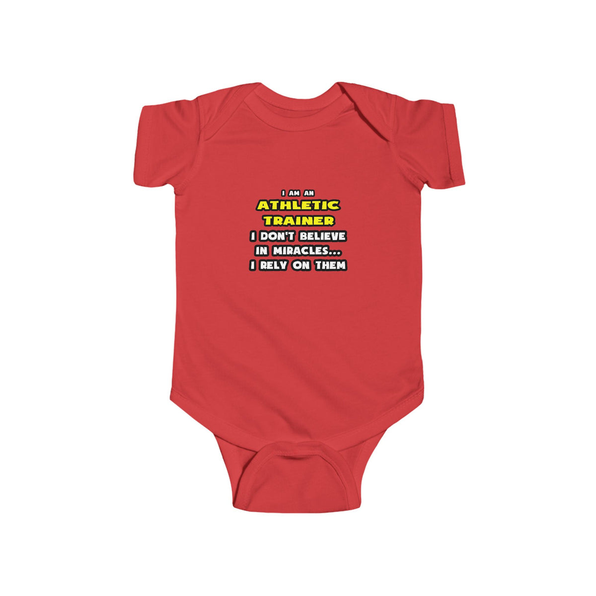 Miracles and Athletic Trainers ... Funny - Infant Fine Jersey Bodysuit
