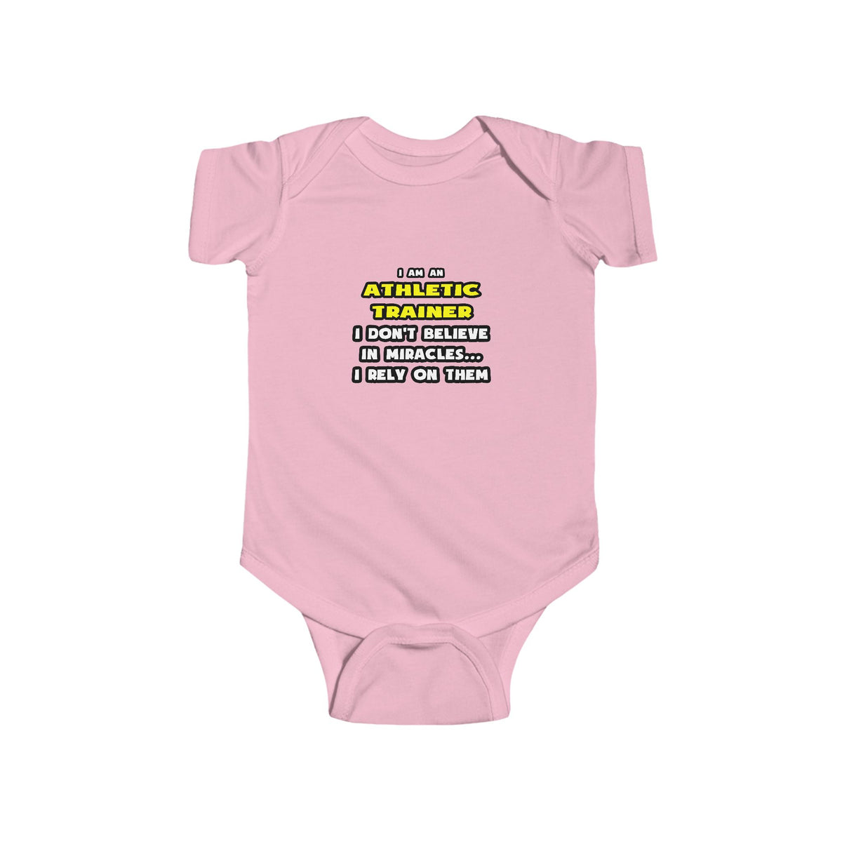 Miracles and Athletic Trainers ... Funny - Infant Fine Jersey Bodysuit