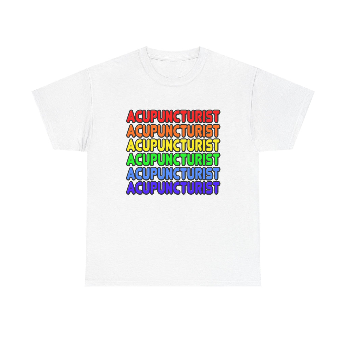 Rainbow Acupuncturist - Unisex Heavy Cotton Tee