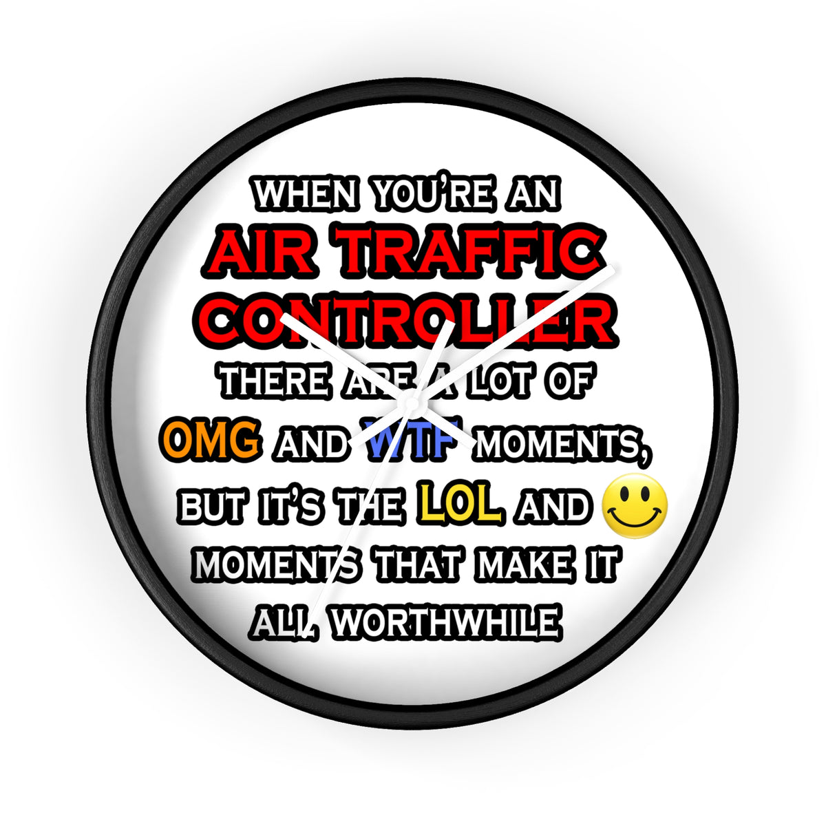 Funny Air Traffic Controller ... OMG WTF LOL - Wall Clock