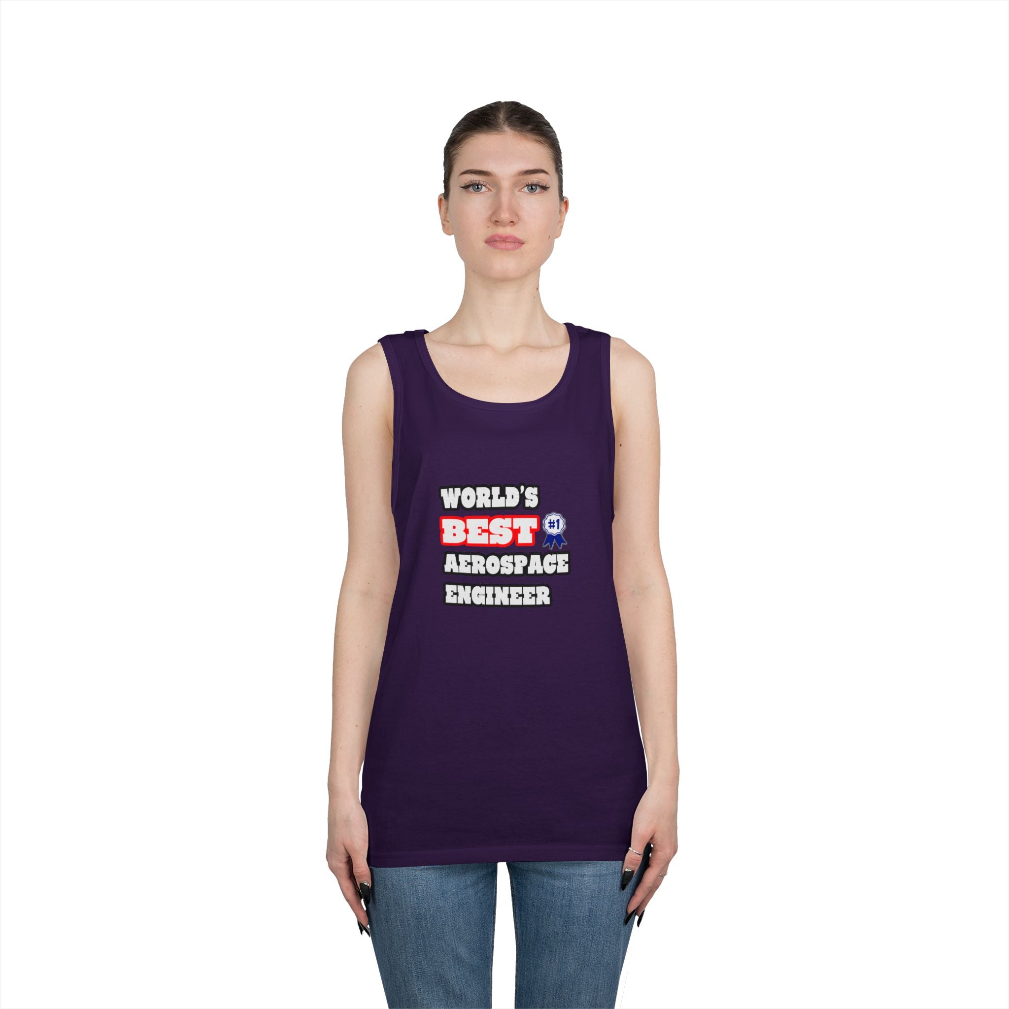 World's Best Aerospace Engineer - Unisex Heavy Cotton Tank Top