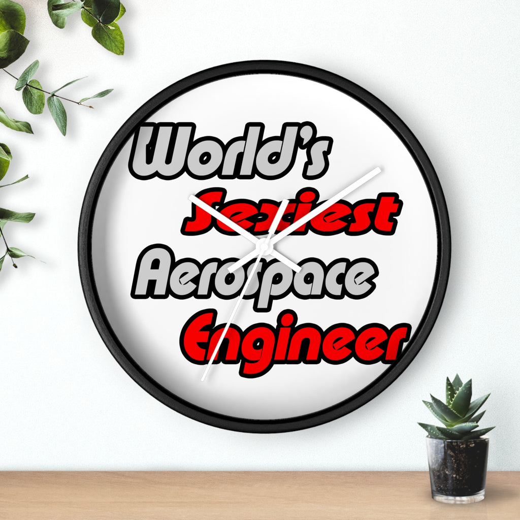 World's Sexiest Aerospace Engineer - Wall Clock