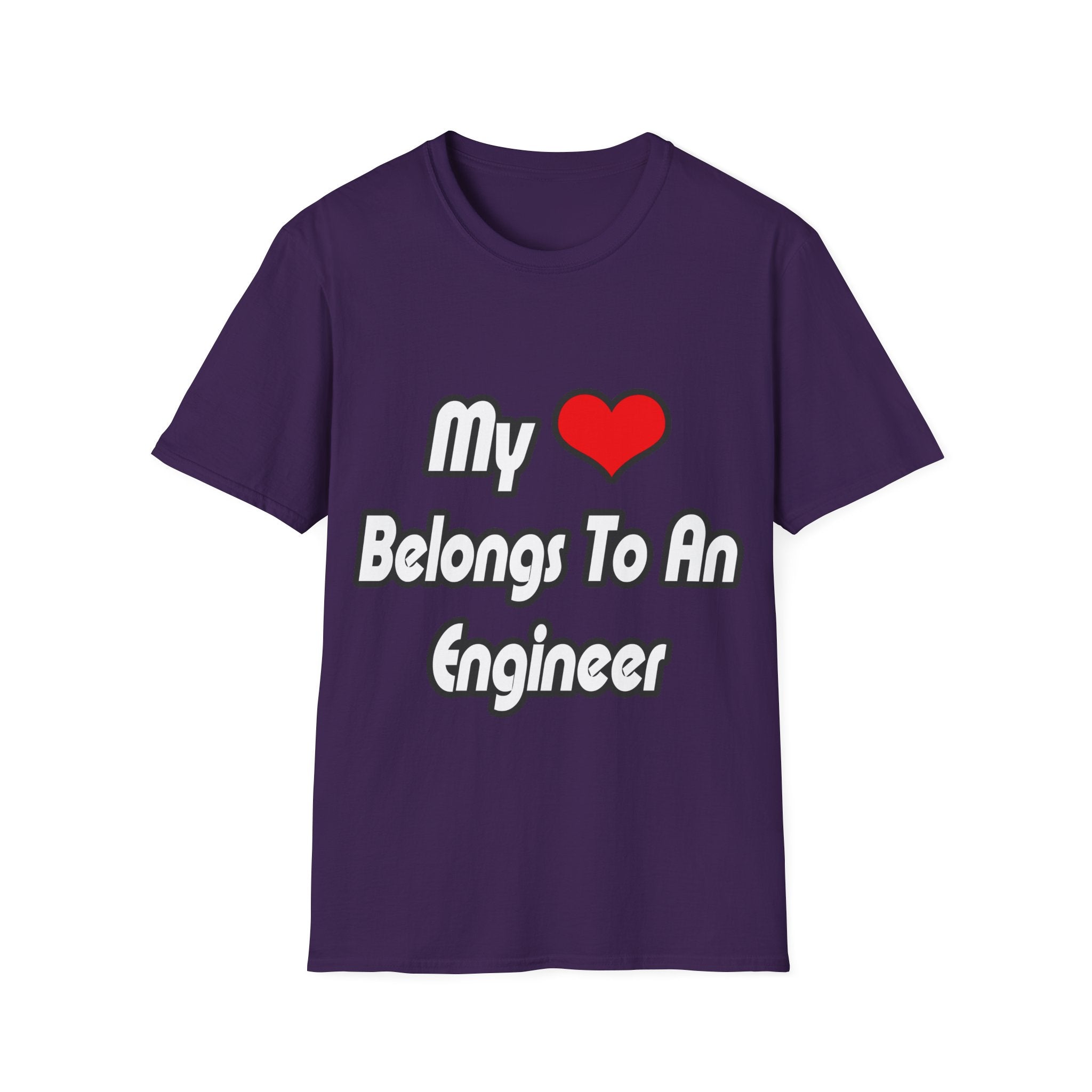 My Heart Belongs To An Engineer - Unisex Softstyle T-Shirt