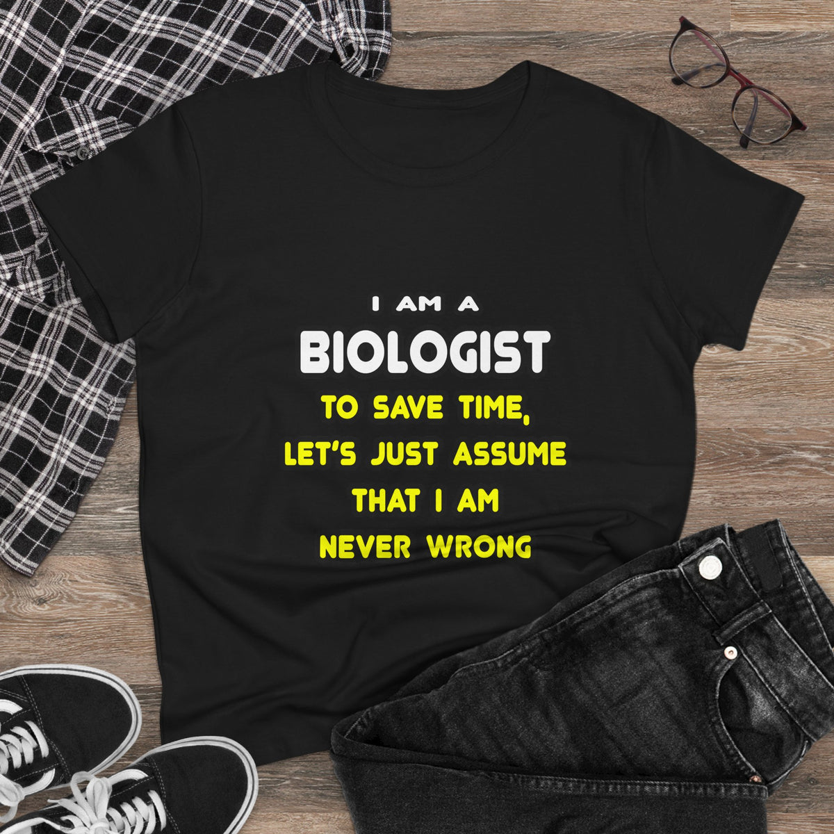 Funny Biologist T Shirts and Gifts - Women's Midweight Cotton Tee
