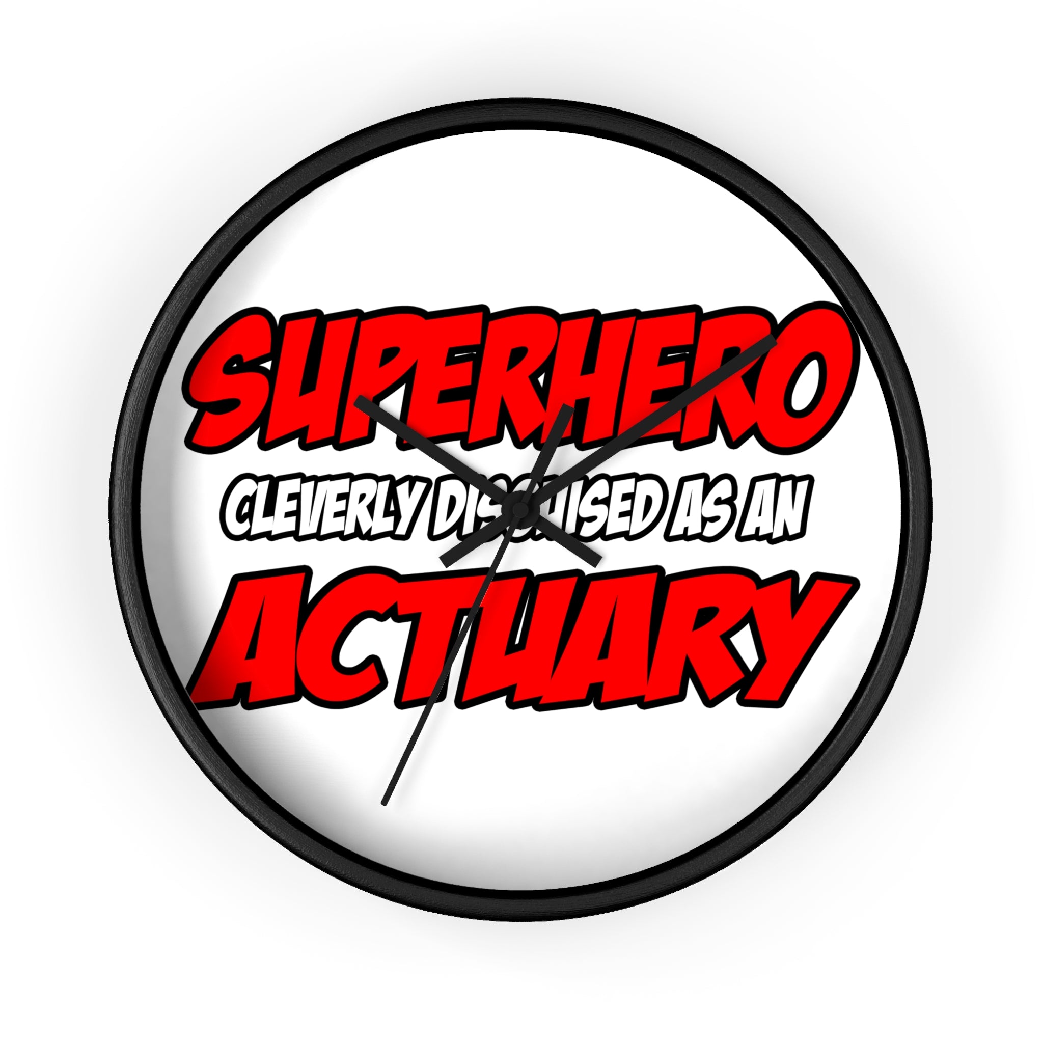 Superhero...Actuary - Wall Clock