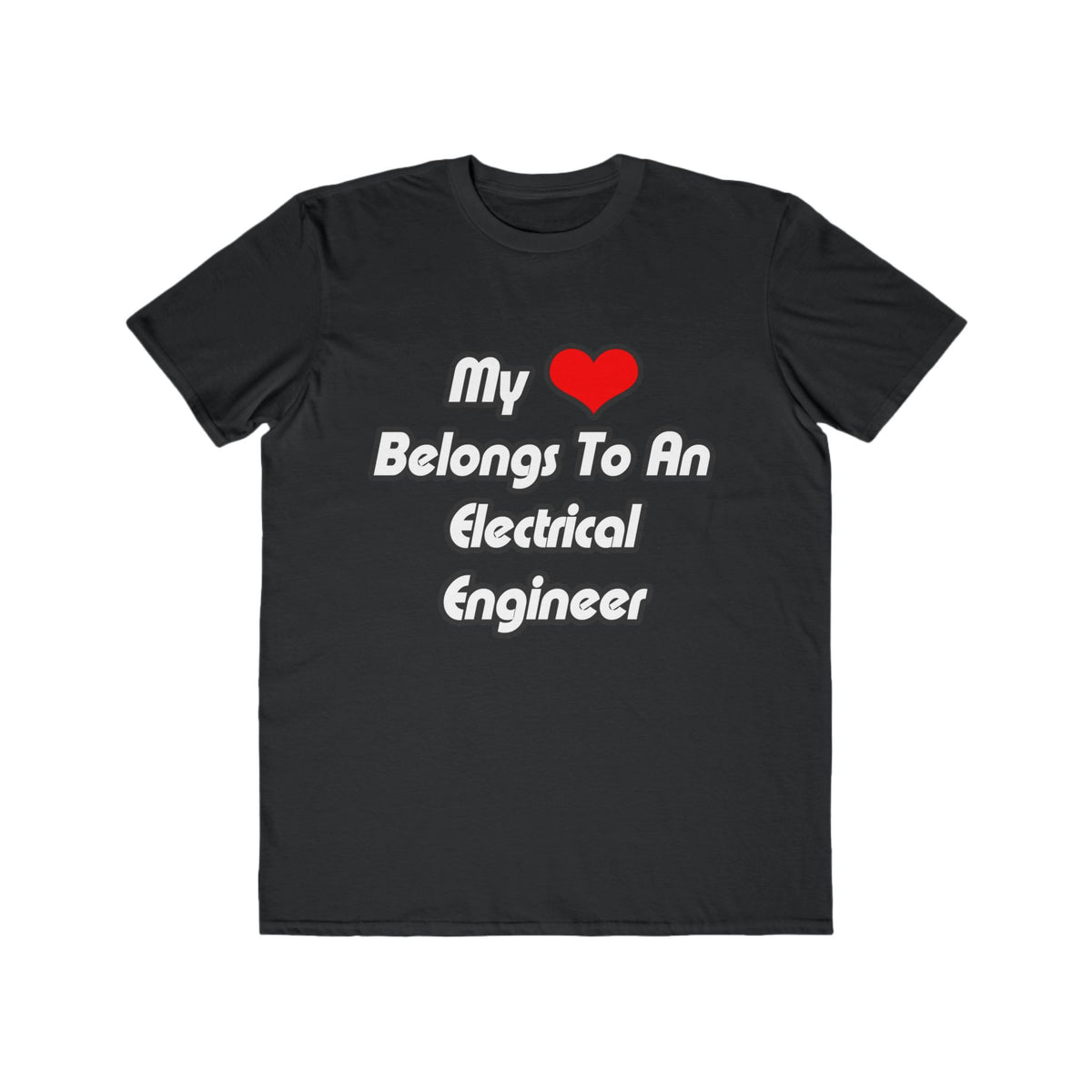 My Heart Belongs To An Electrical Engineer - Men's Lightweight Fashion Tee
