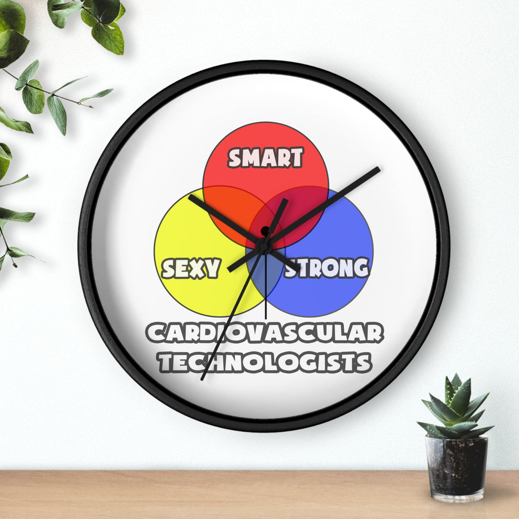 Venn Diagram .. Cardiovascular Technologists - Wall Clock