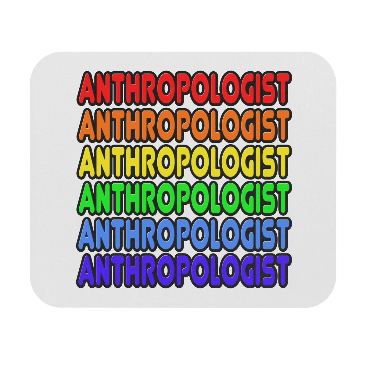 Rainbow Anthropologist - Mouse Pad (Rectangle)