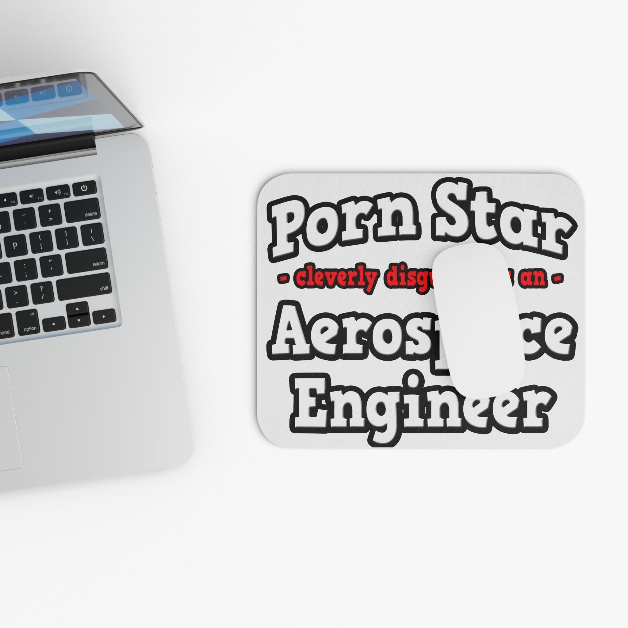 Porn Star...Aerospace Engineer - Mouse Pad (Rectangle)