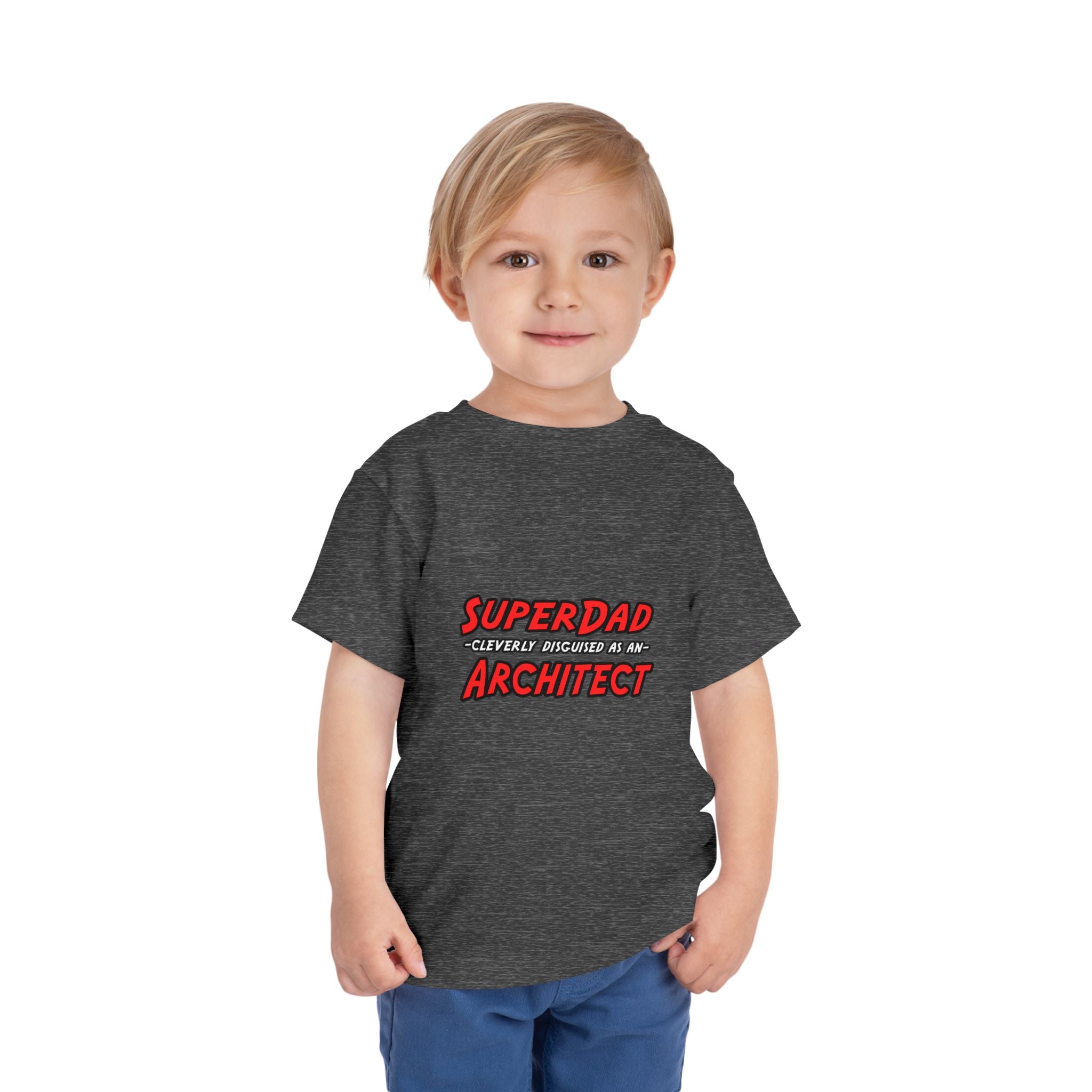 SuperDad...Architect - Toddler Short Sleeve Tee