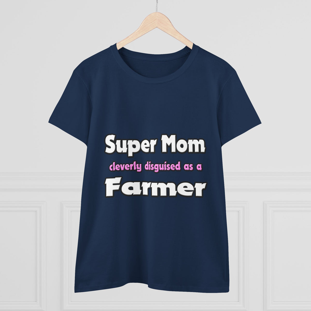 Super Mom ... Farmer - Women's Midweight Cotton Tee