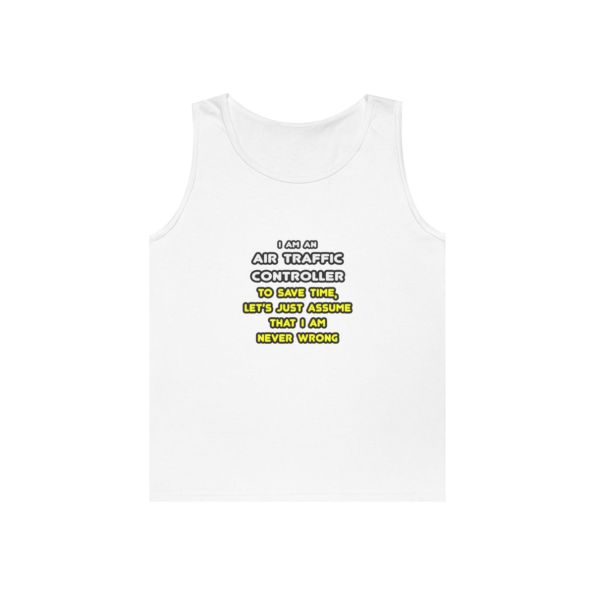 Funny Air Traffic Controller T Shirts - Unisex Heavy Cotton Tank Top