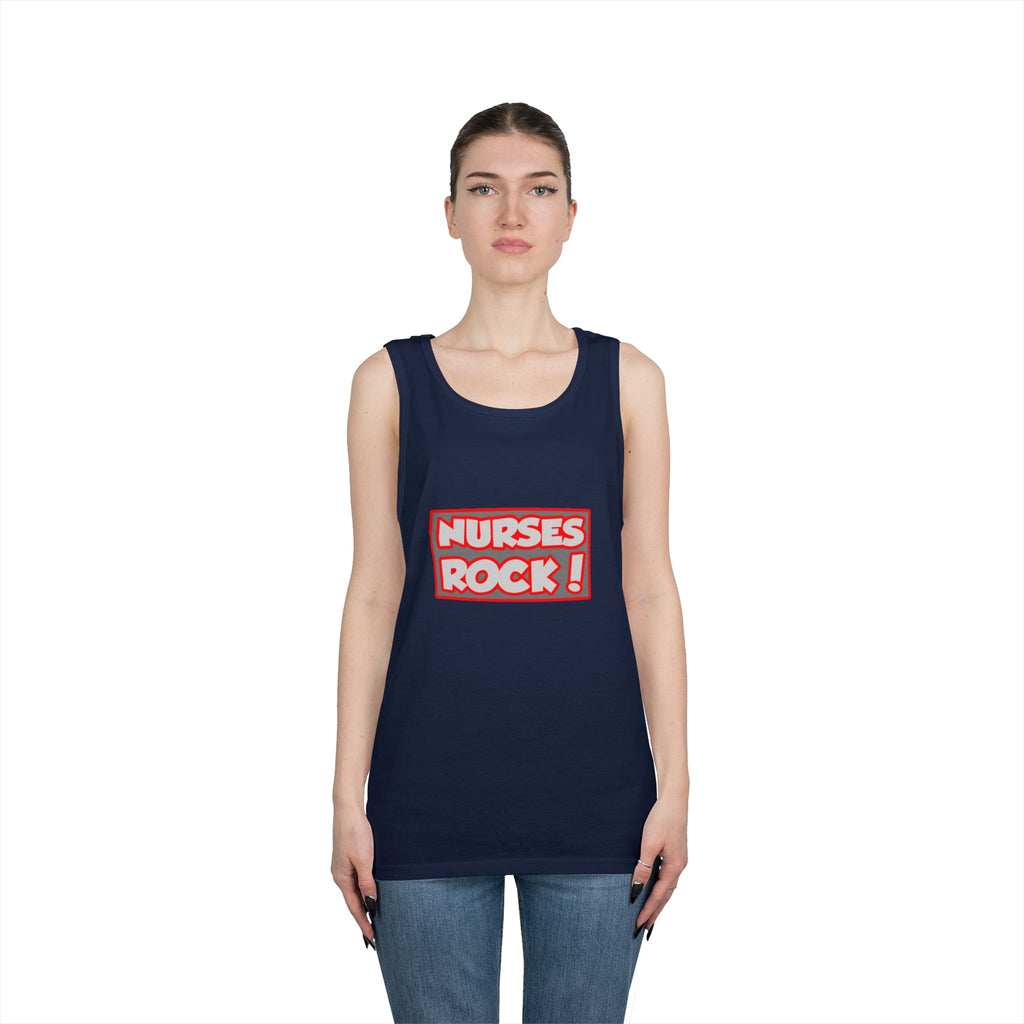Nurses Rock! - Unisex Heavy Cotton Tank Top