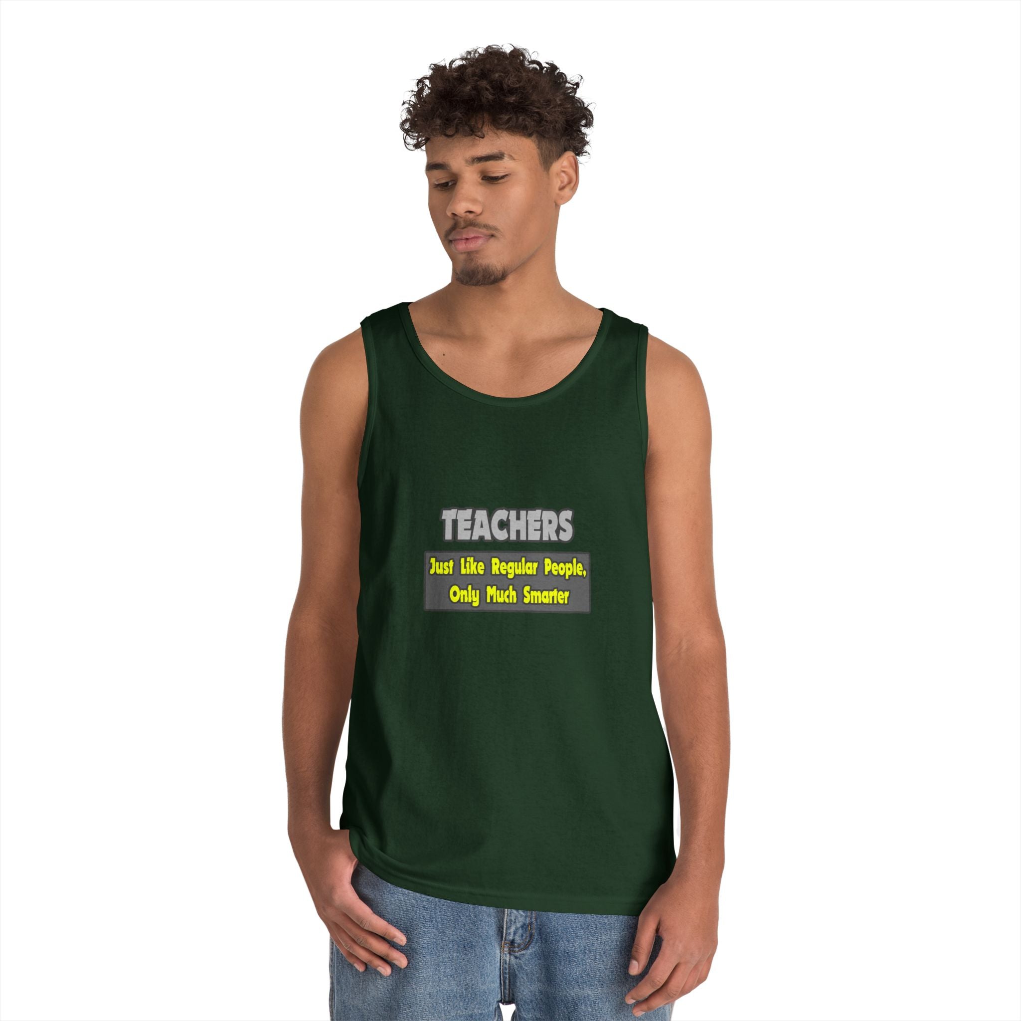 Teachers...Smarter - Unisex Heavy Cotton Tank Top